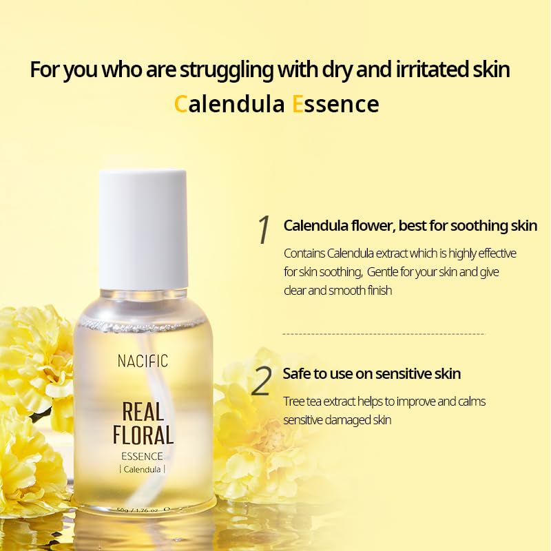 Foto 5 pulgar | Caléndula Floral Real De Essence Nacific, 50 Ml, Con Ácido Hialurónico - Venta Internacional.