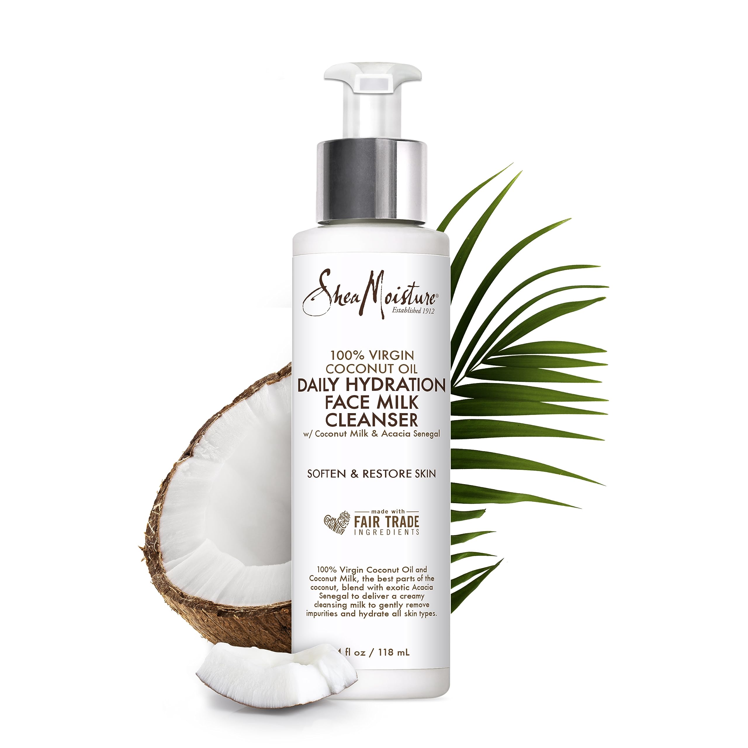 Foto 4 | Jabón Facial Hidratante Sheamoisture Con Aceite De Coco 120 Ml - Venta Internacional.