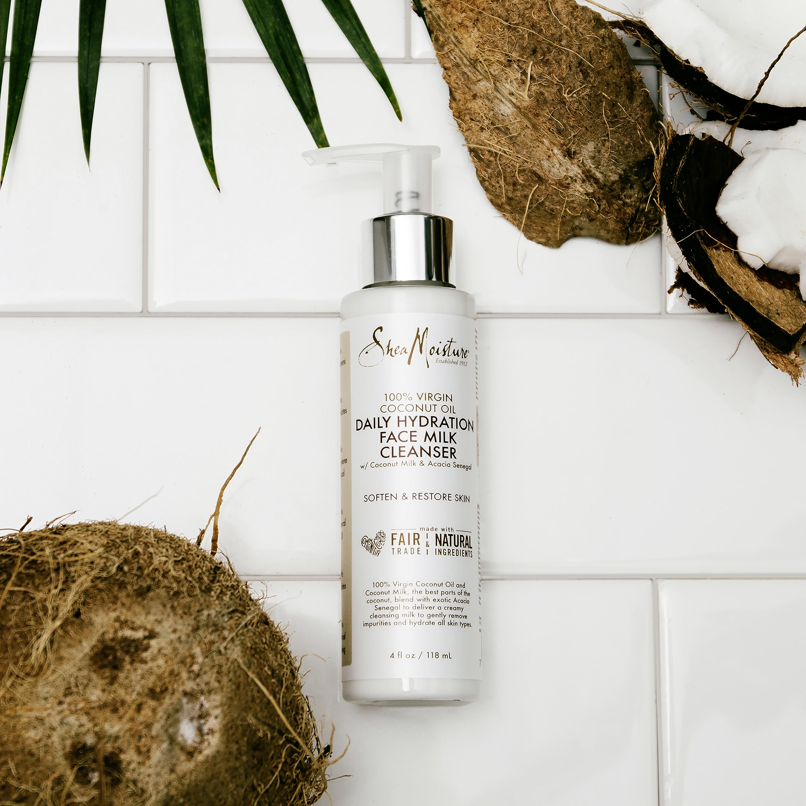 Foto 7 pulgar | Jabón Facial Hidratante Sheamoisture Con Aceite De Coco 120 Ml - Venta Internacional.