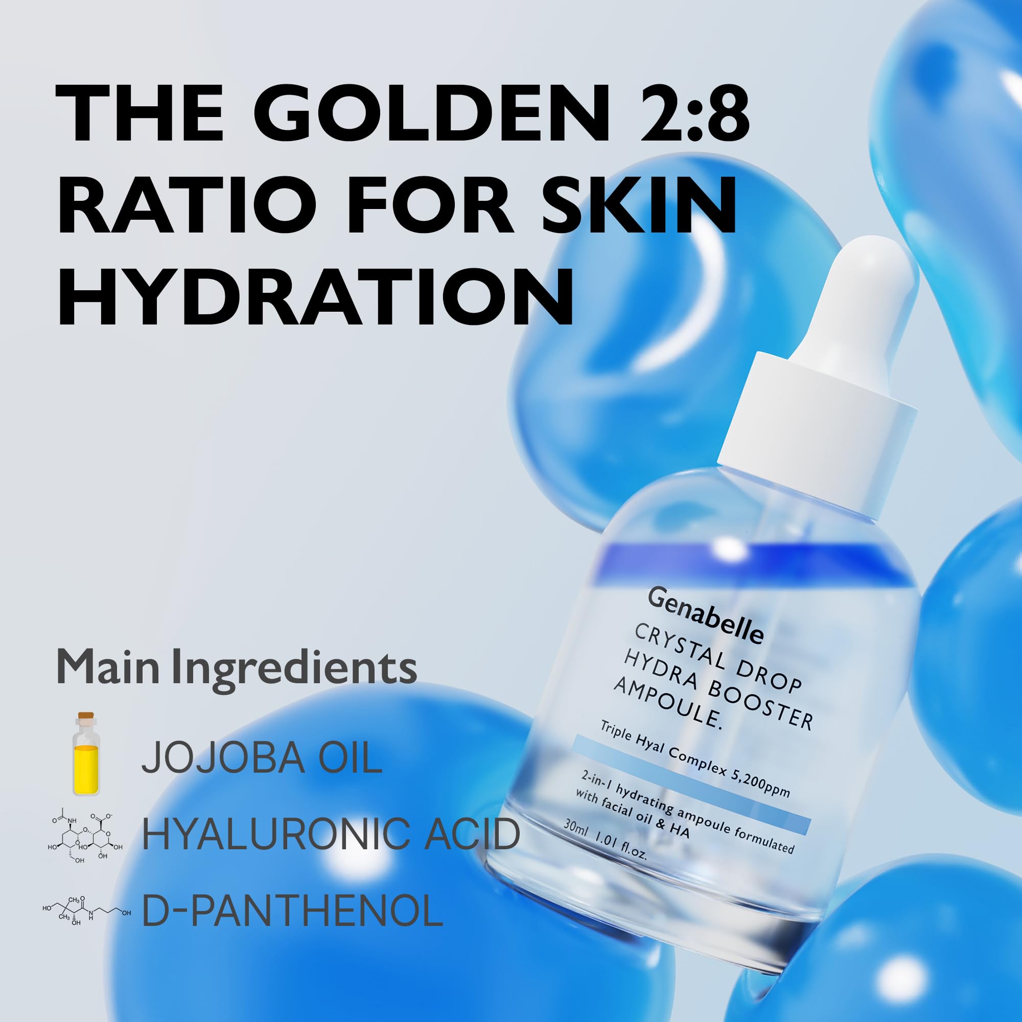 Foto 4 pulgar | Sérum Hidratante Genabelle Crystal Drop Hydra Booster 30 Ml - Venta Internacional.