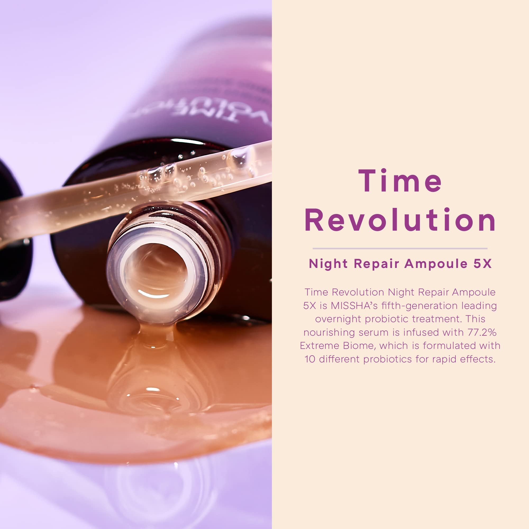 Foto 2 | Ampolla De Suero Missha Time Revolution Night Repair, 50 Ml, 5ª Generación - Venta Internacional.