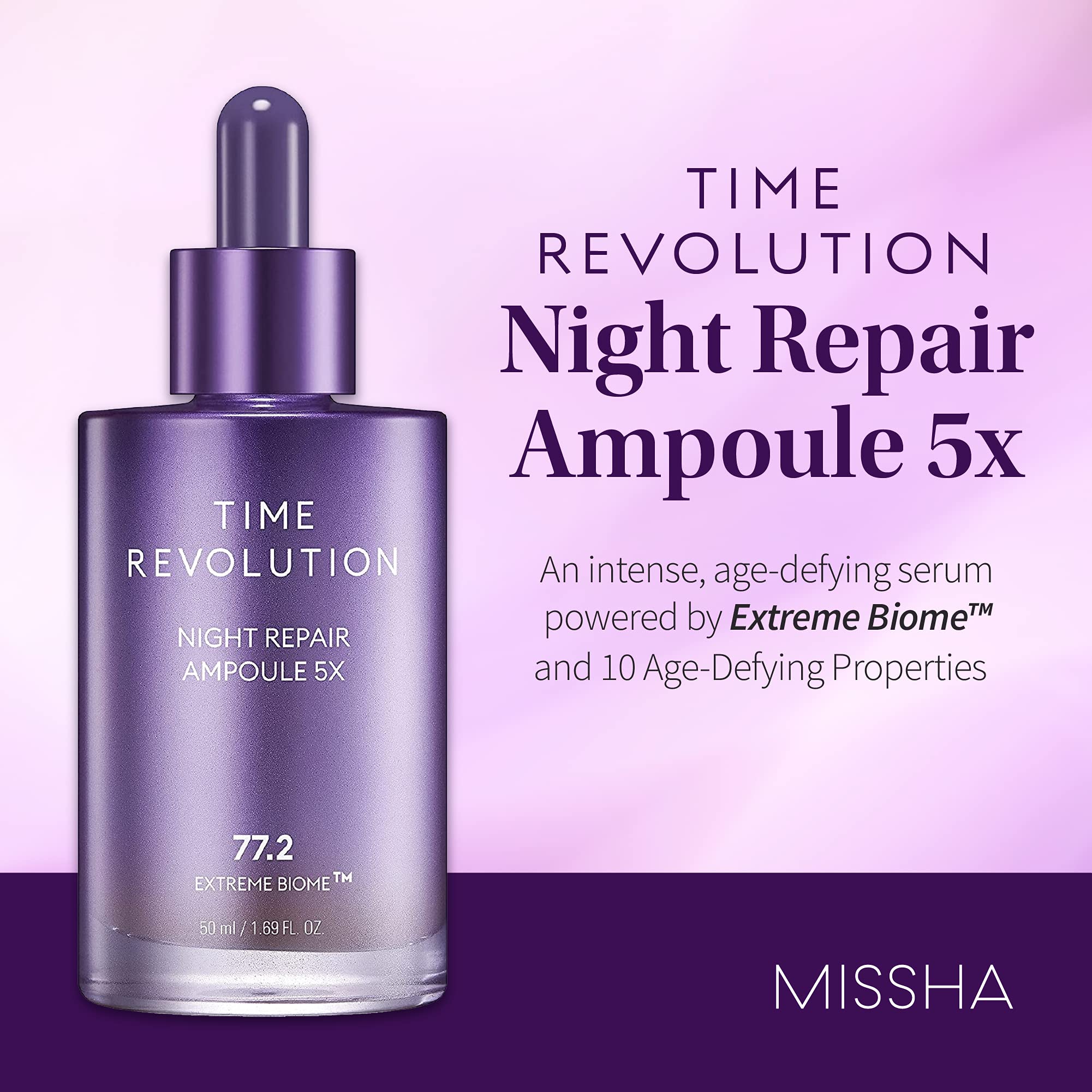Foto 5 pulgar | Ampolla De Suero Missha Time Revolution Night Repair, 50 Ml, 5ª Generación - Venta Internacional.