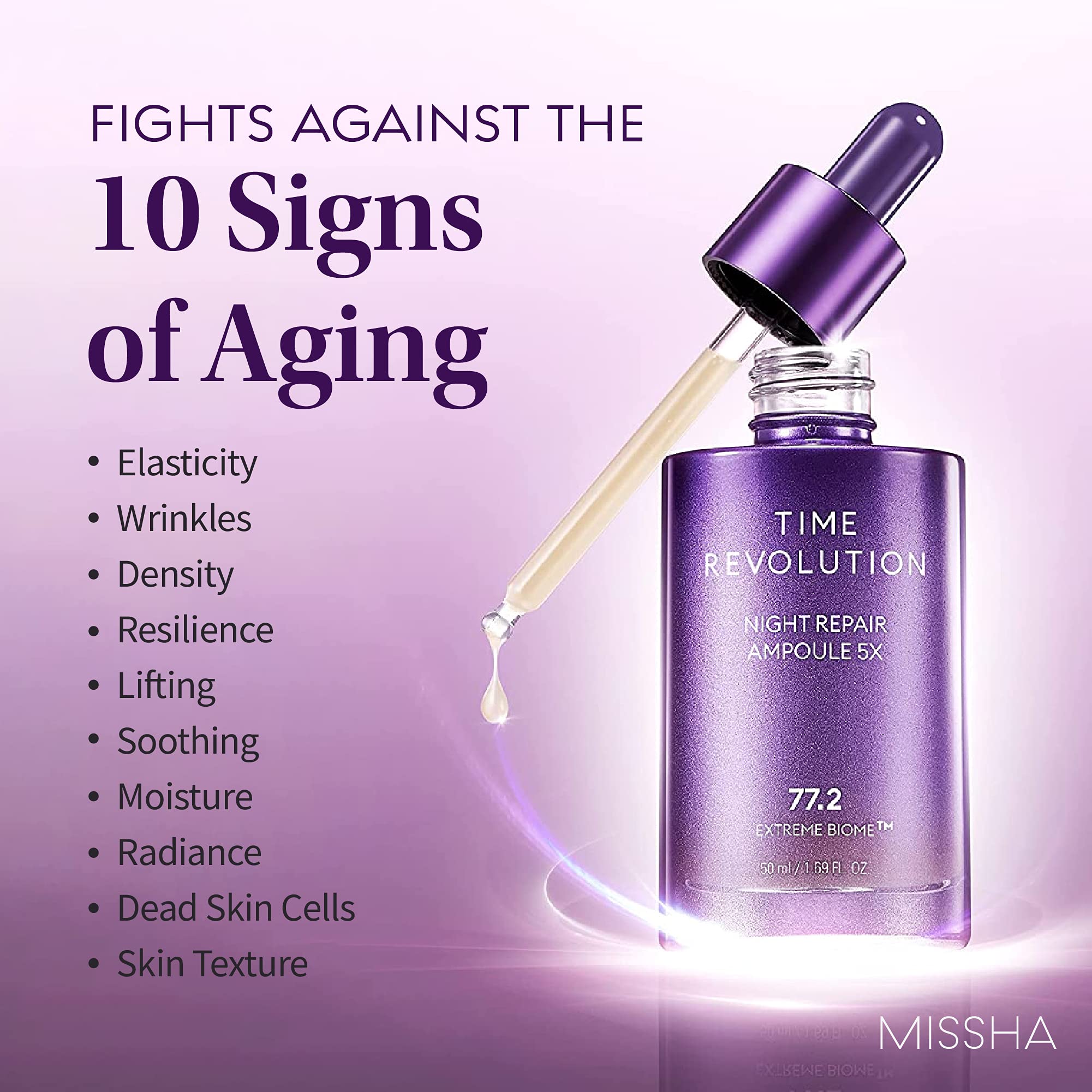 Foto 5 | Ampolla De Suero Missha Time Revolution Night Repair, 50 Ml, 5ª Generación - Venta Internacional.