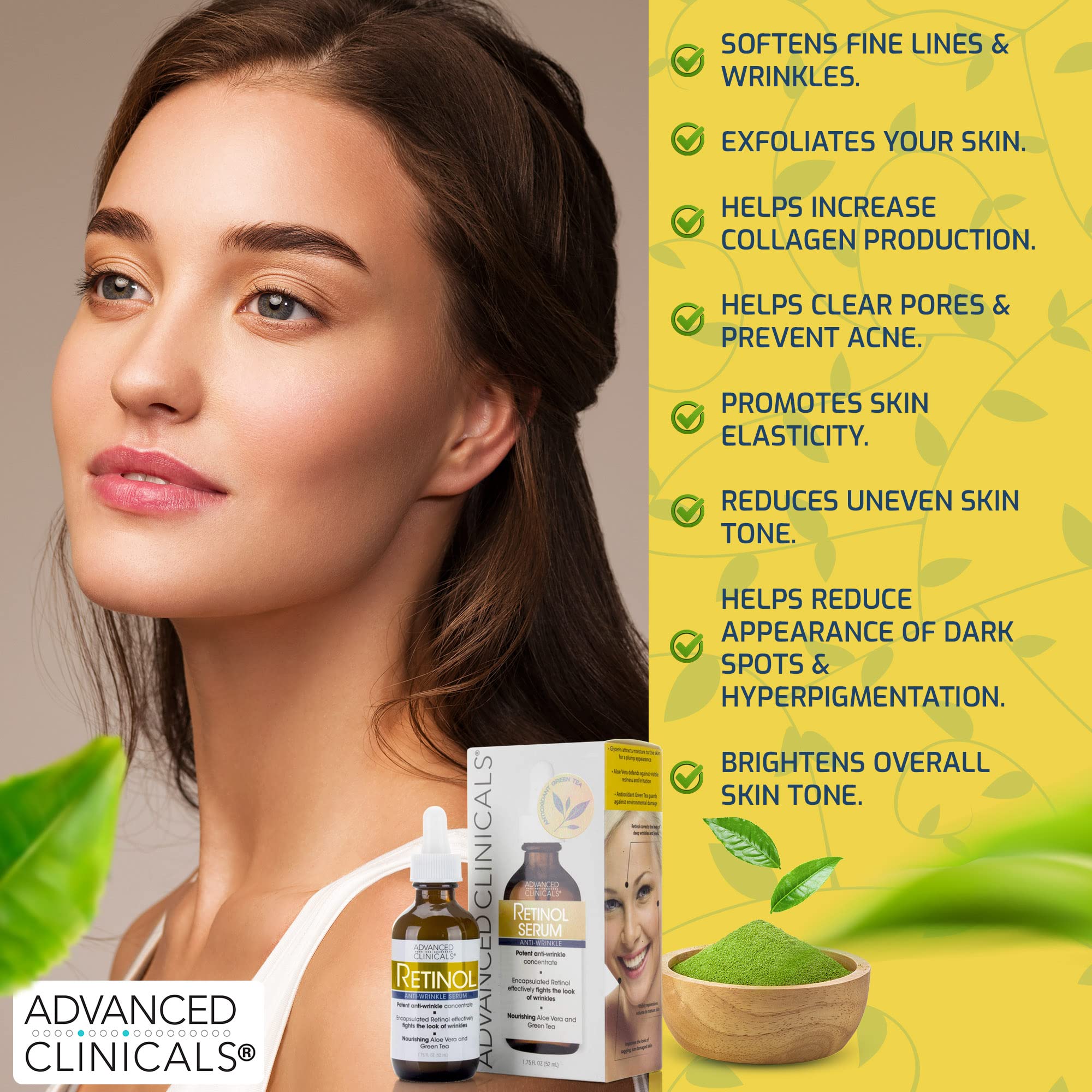 Foto 4 pulgar | Sérum Advanced Clinicals Retinol De 50 Ml Para Rostro Antienvejecimiento - Venta Internacional.