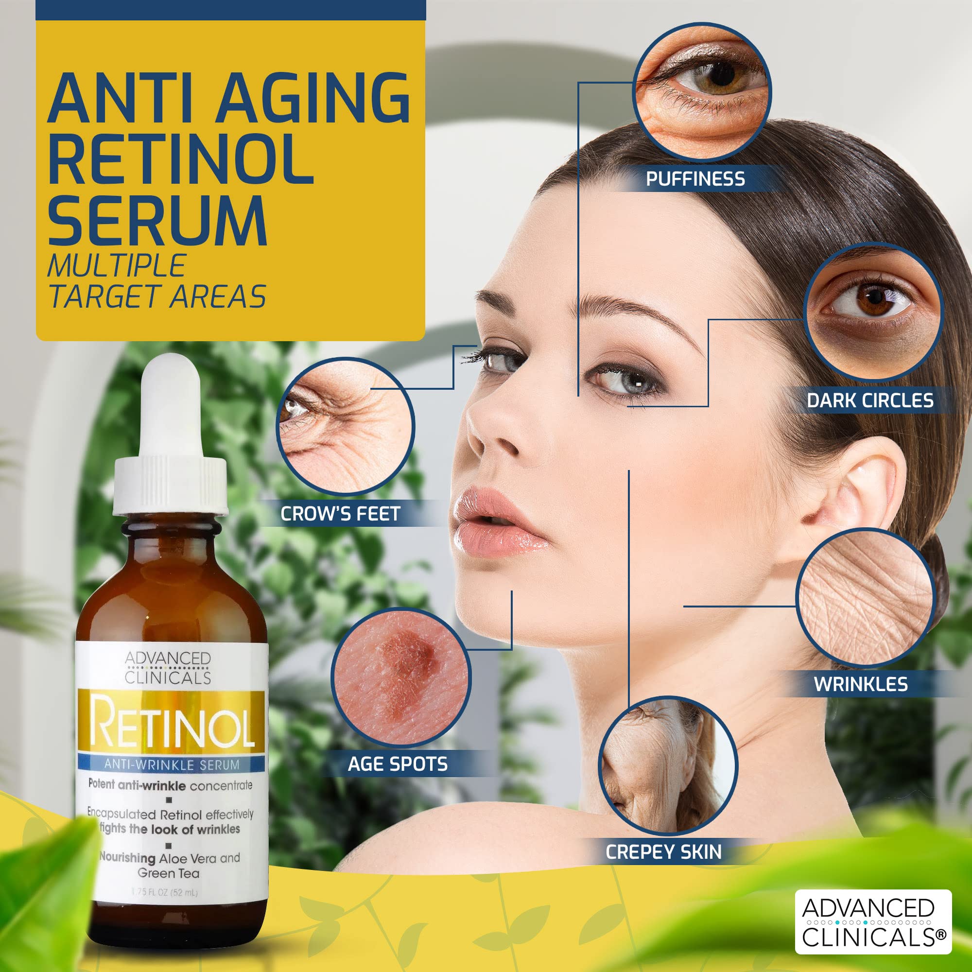 Foto 4 | Sérum Advanced Clinicals Retinol De 50 Ml Para Rostro Antienvejecimiento - Venta Internacional.