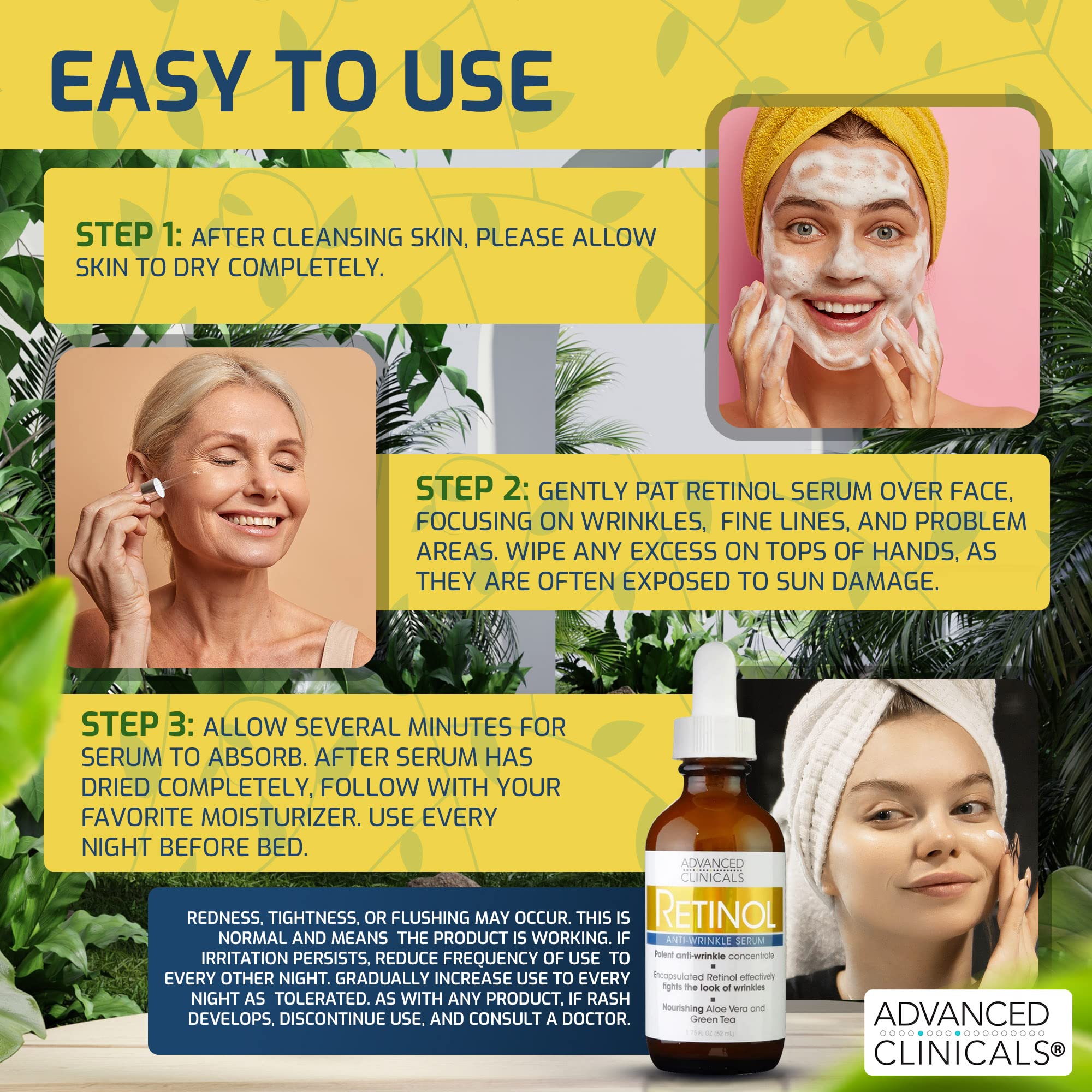 Foto 6 pulgar | Sérum Advanced Clinicals Retinol De 50 Ml Para Rostro Antienvejecimiento - Venta Internacional.