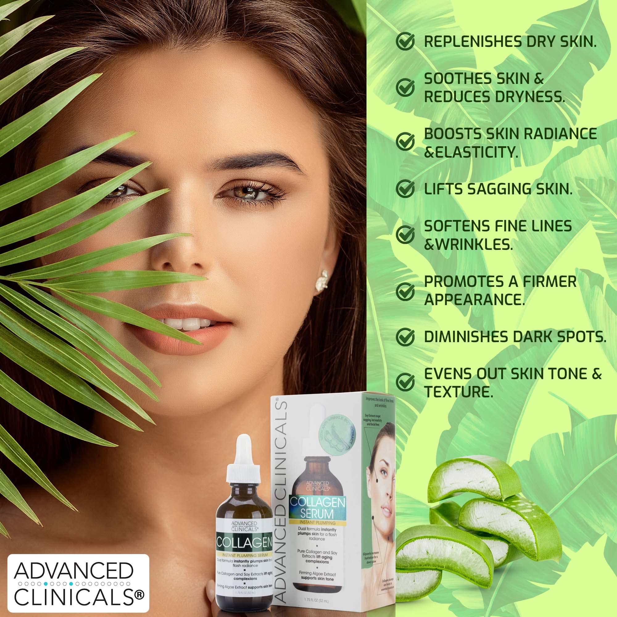 Foto 3 | Sérum Facial Advanced Clinicals Colágeno 50 Ml Que Rellena E Hidrata - Venta Internacional.
