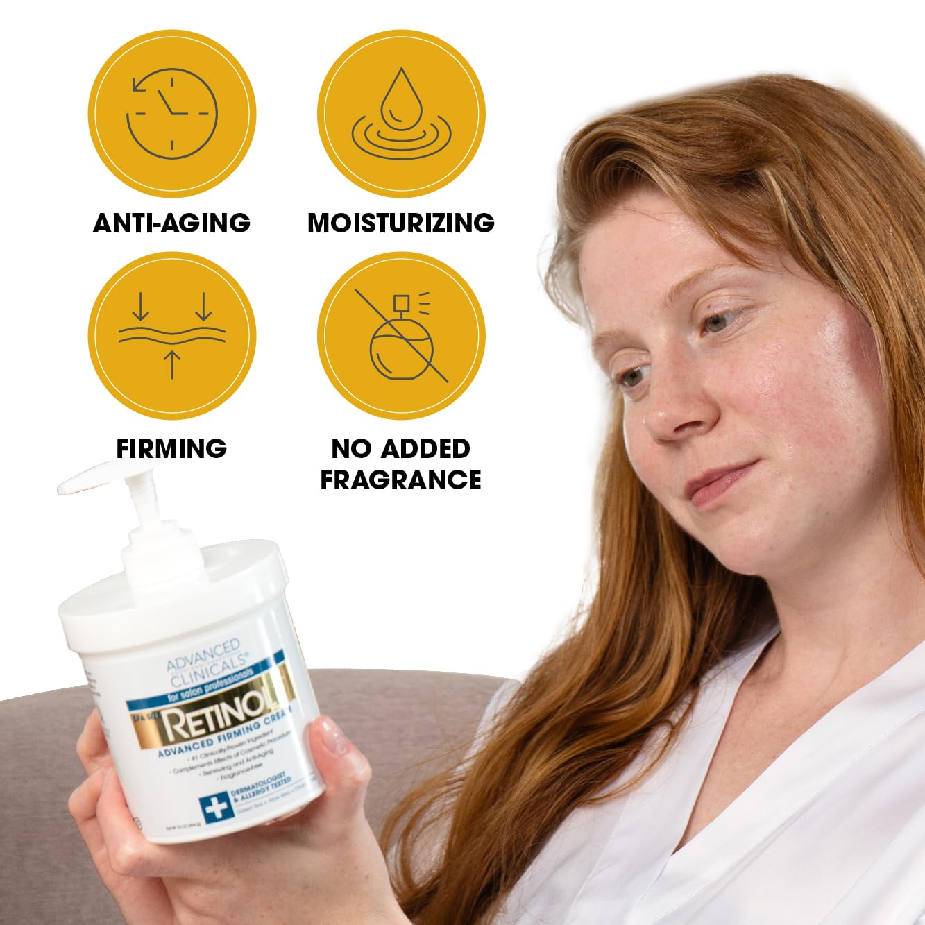 Foto 4 pulgar | Loción Corporal Advanced Clinicals Retinol 480 Ml Crepey Skin - Venta Internacional.
