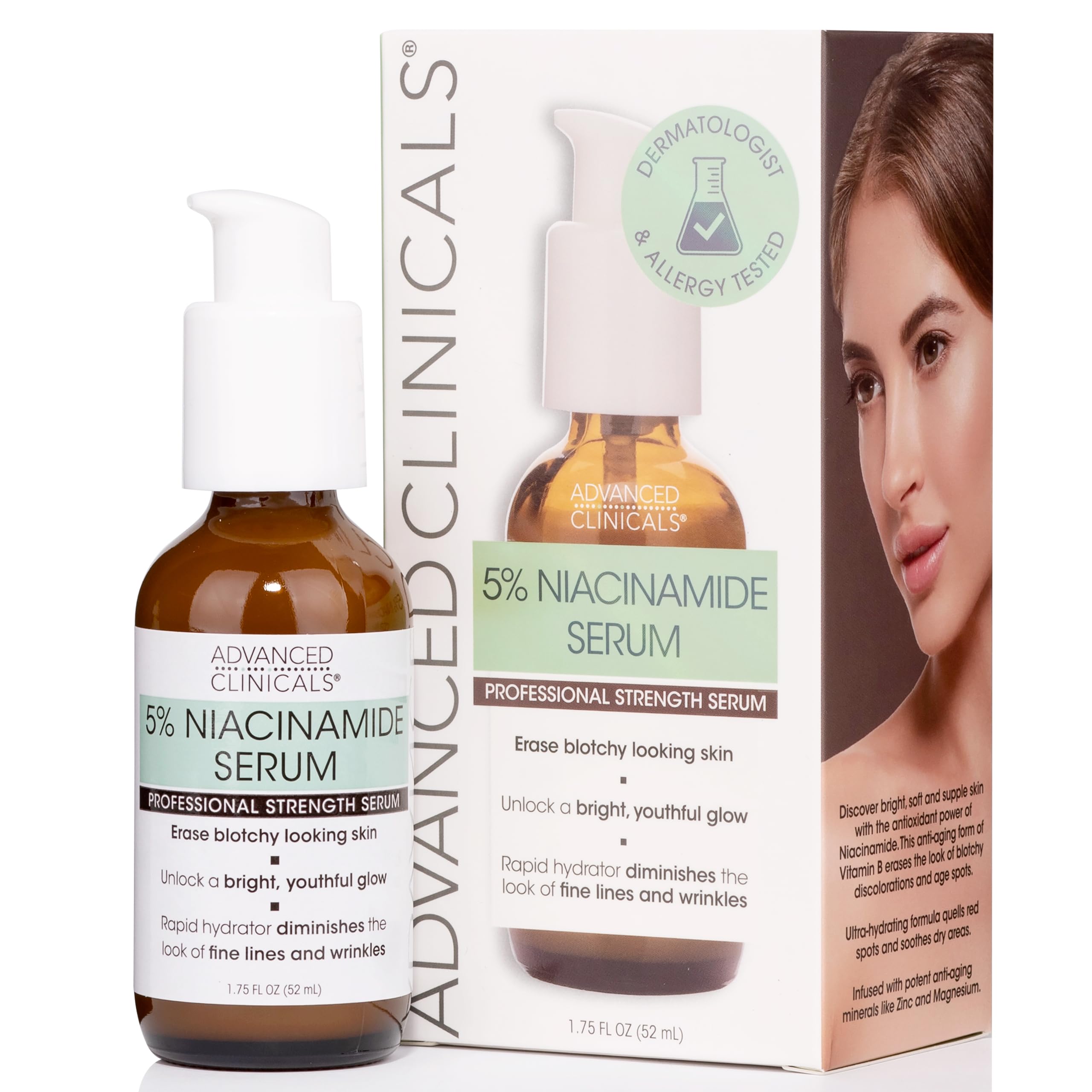 Foto 1 | Sérum De Niacinamida De Advanced Clinicals, 50 Ml, Con Ácido Hialurónico - Venta Internacional.
