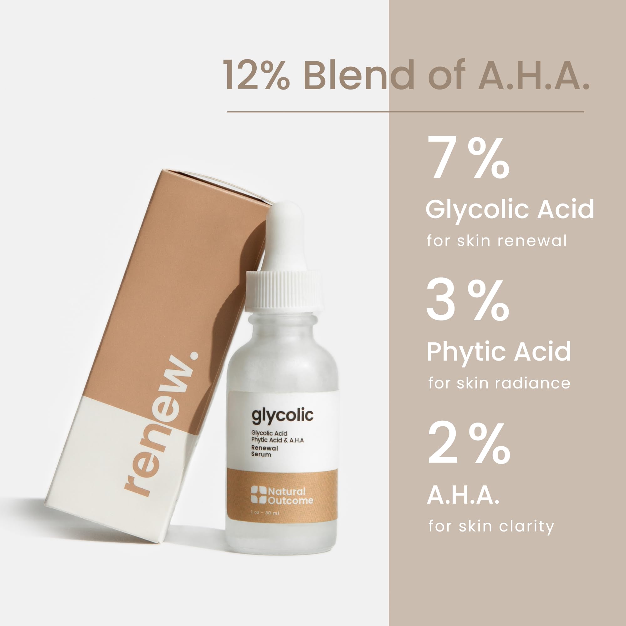 Foto 4 | Serum Natural Outcome Ácido Glicólico/aha, 12% De Renovación, 30 Ml - Venta Internacional.