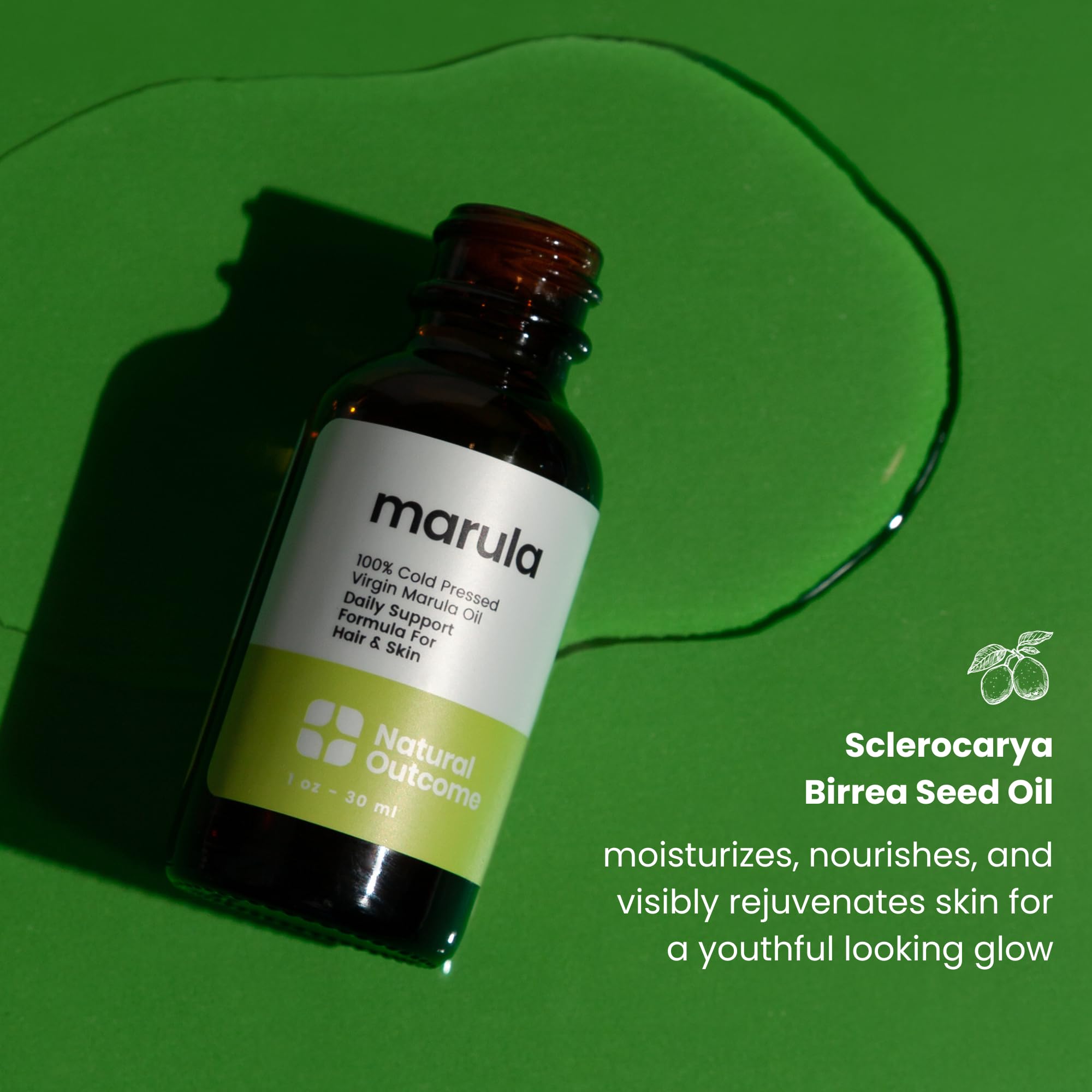 Foto 6 | Hidratante Natural Outcome Aceite De Marula 100% Puro Prensado En Frío - Venta Internacional.