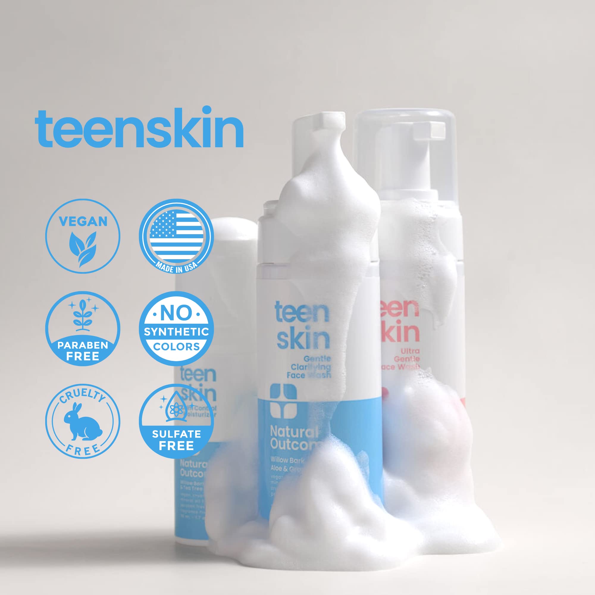 Foto 6 pulgar | Kit De Cuidado De La Piel Natural Outcome Teen Skin De 3 Pasos Con Limpiador Facial, Tónico E Hidratante - Venta