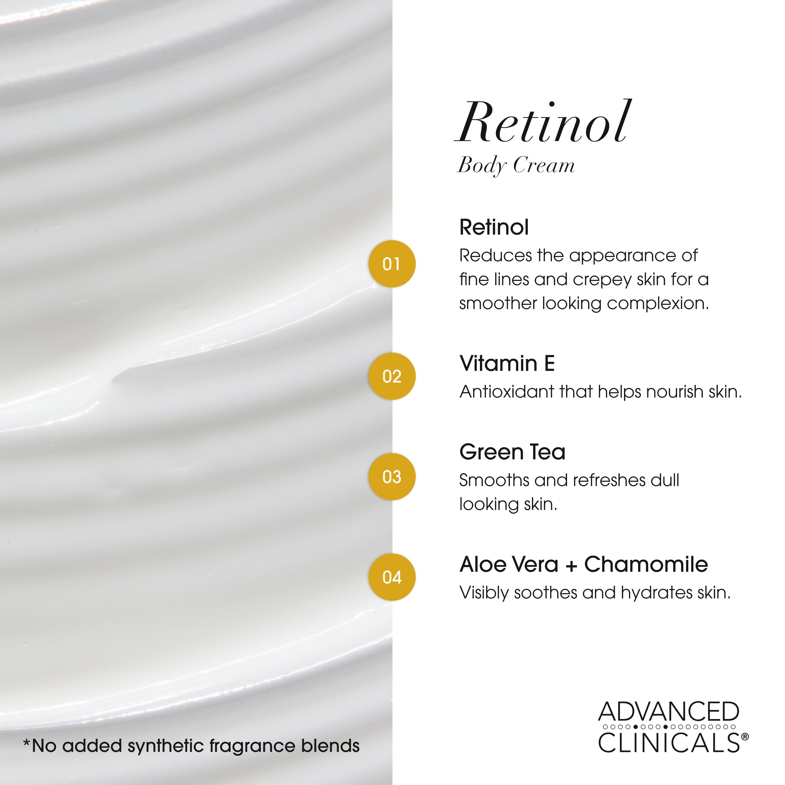 Foto 5 pulgar | Crema Corporal Y Facial Con Retinol De Advanced Clinicals Set - Venta Internacional.
