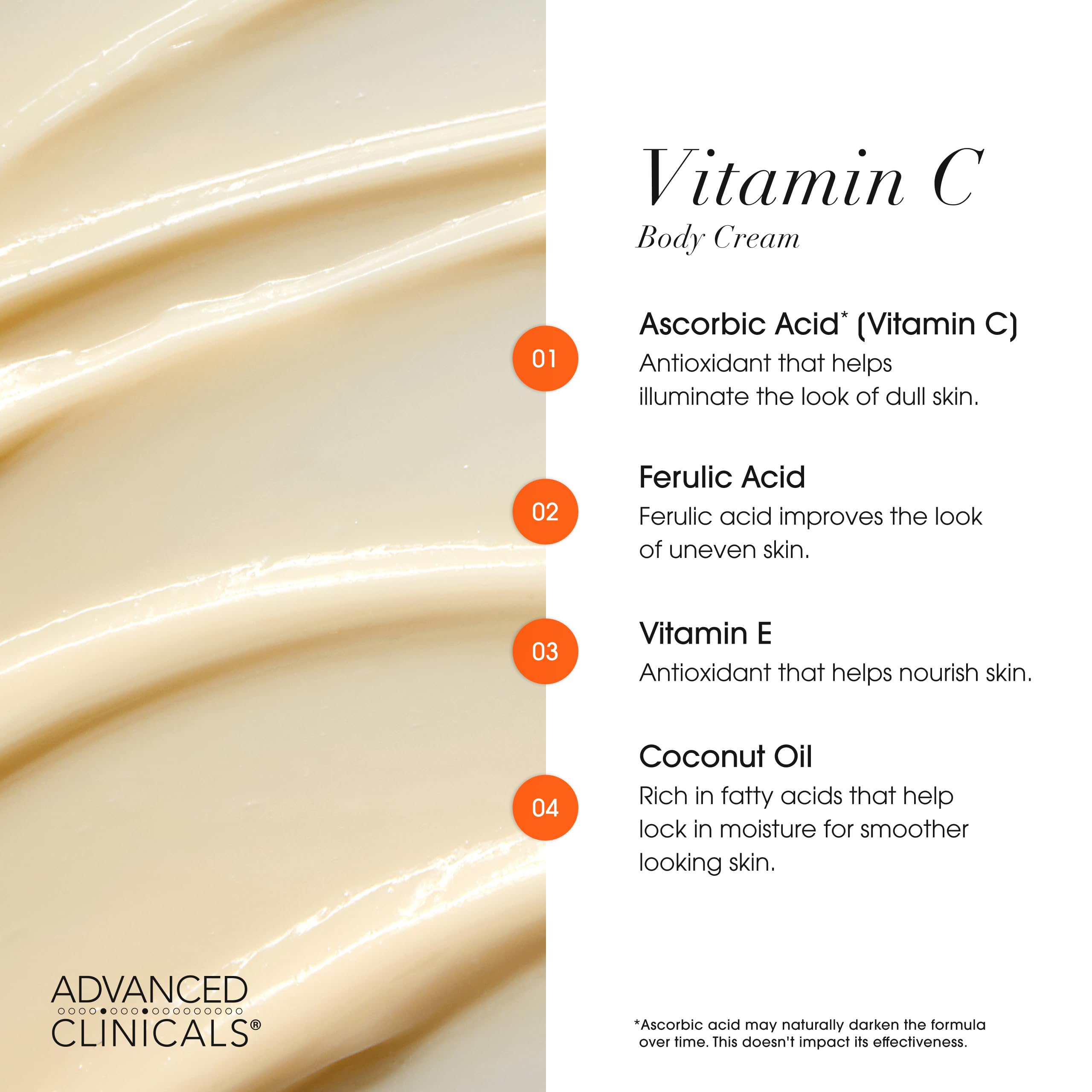 Foto 5 pulgar | Set Para El Cuidado De La Piel: Crema Corporal Y Loción Facial Con Vitamina C De Advanced Clinicals - Venta Internaci