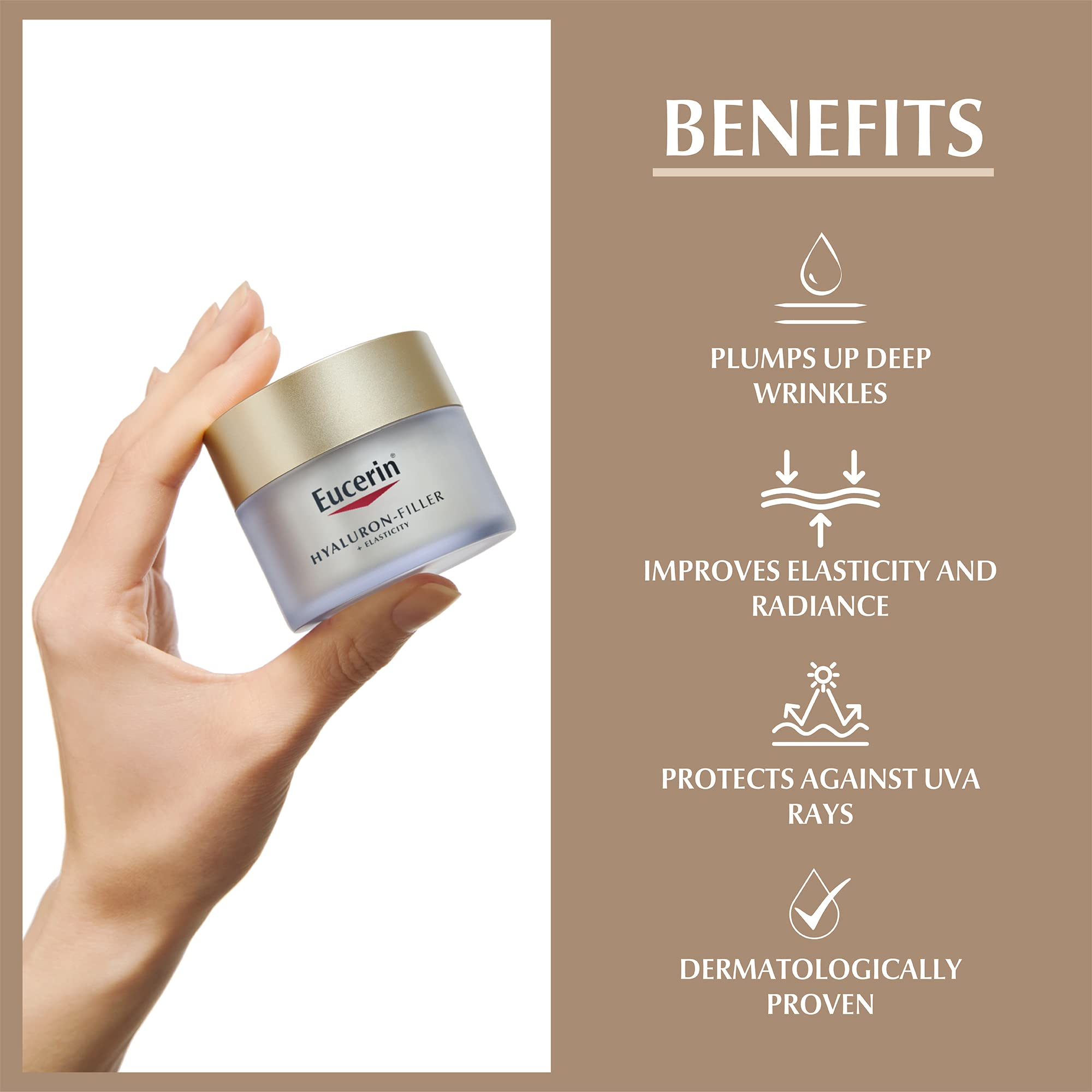 Foto 2 | Crema De Noche Con Ácido Hialurónico Eucerin, 50 Ml, Hidratante Antienvejecimiento Para Pieles Madur - Venta Intern