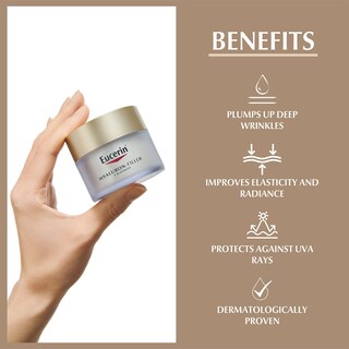 Foto 2 | Crema De Noche Con Ácido Hialurónico Eucerin, 50 Ml, Hidratante Antienvejecimiento Para Pieles Madur - Venta Intern