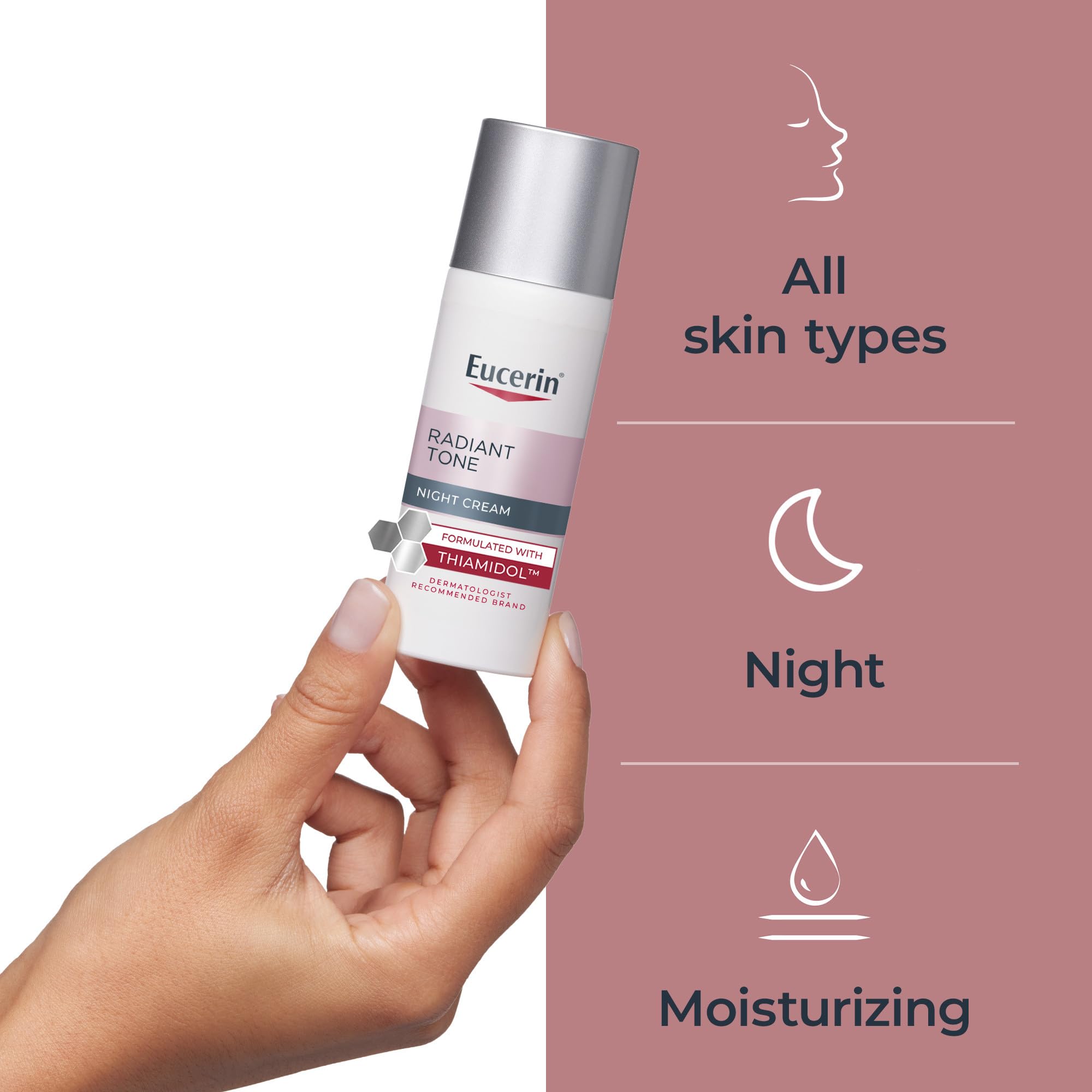 Foto 6 | Crema De Noche Eucerin Radiant Tone Corrector De Manchas Oscuras 50 Ml - Venta Internacional.
