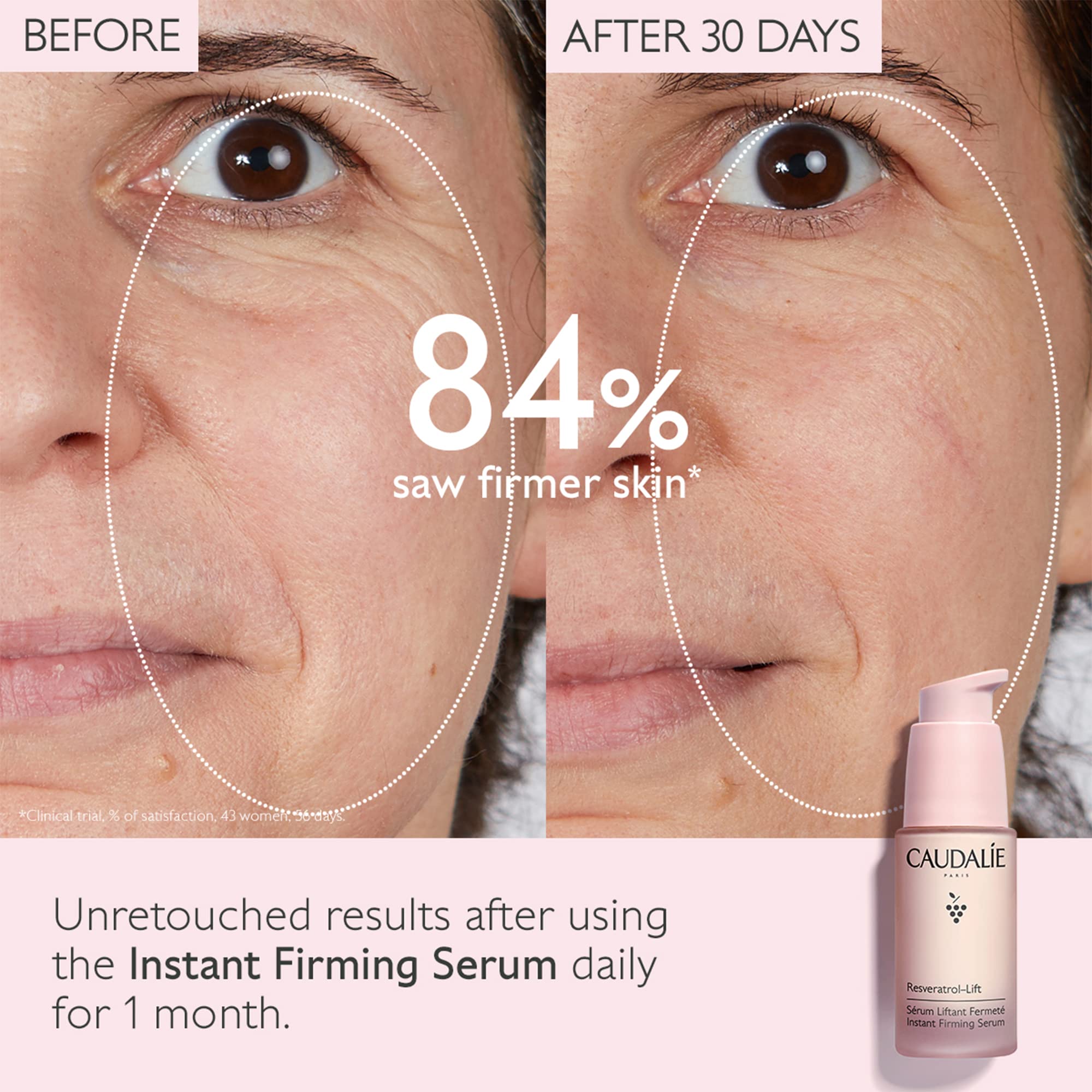 Foto 2 | Sérum Caudalie Resveratrol-lift, Reafirmante Instantáneo, Sin Aceite - Venta Internacional.