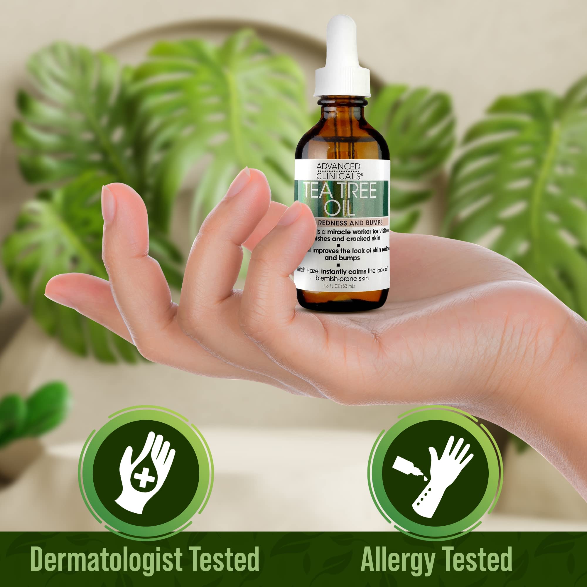 Foto 7 pulgar | Sérum Facial Advanced Clinicals, Aceite De Árbol De Té Vegano, 2 Unidades - Venta Internacional.