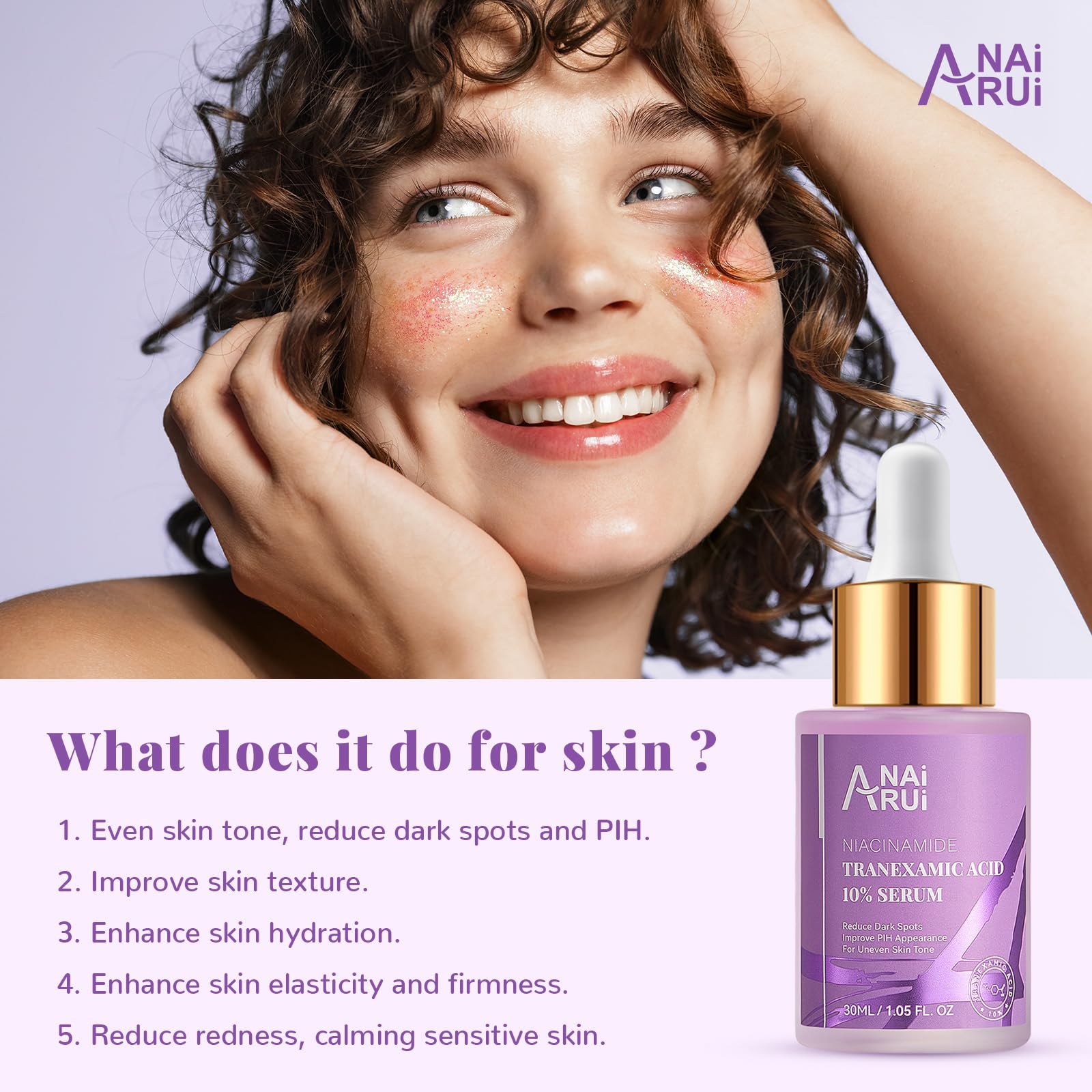 Foto 3 pulgar | Sérum Anai Rui 10% De Ácido Tranexámico Con Niacinamida Y Arbutina - Venta Internacional.