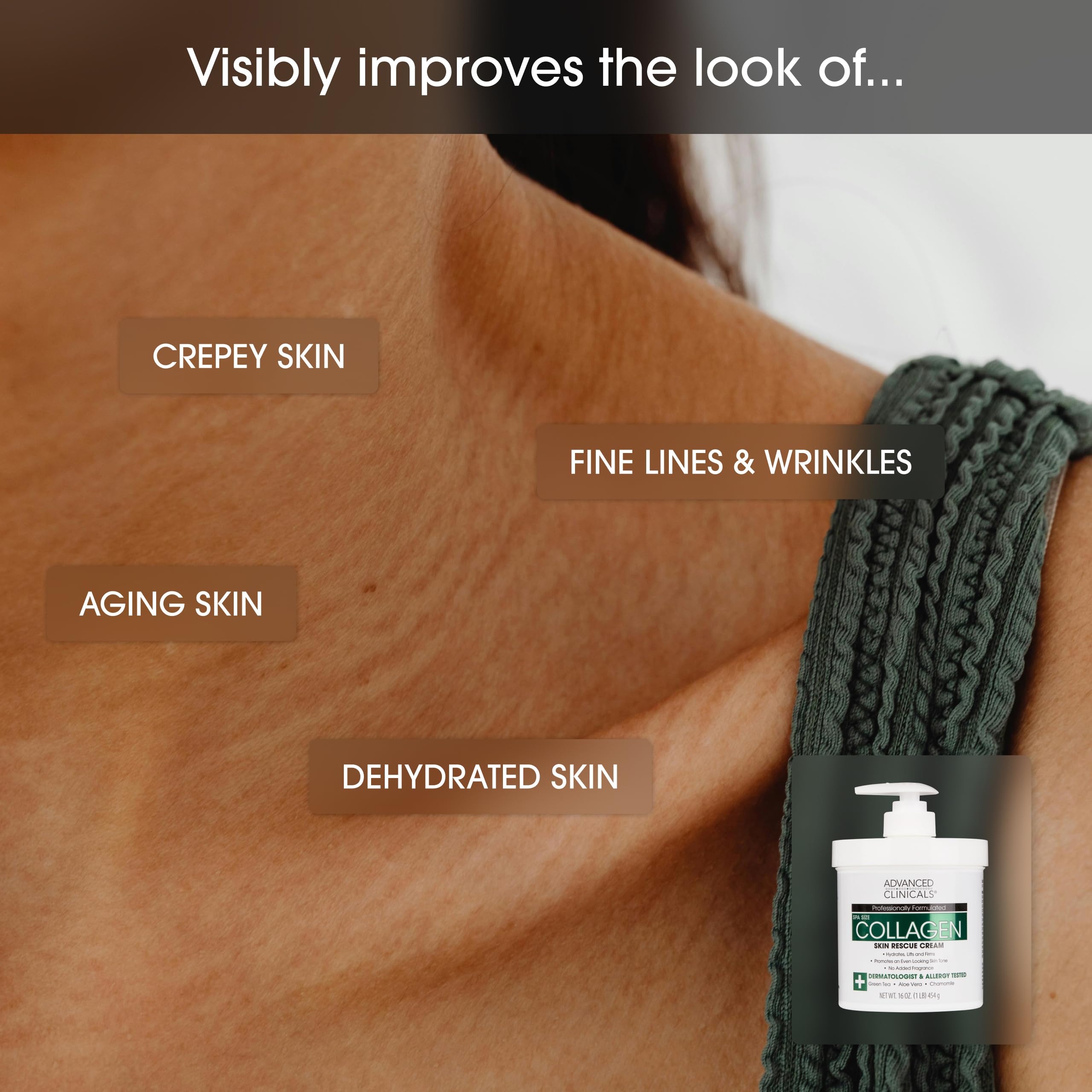 Foto 3 | Set Hidratante Advanced Clinicals Colágeno Y Ácido Hialurónico - Venta Internacional.