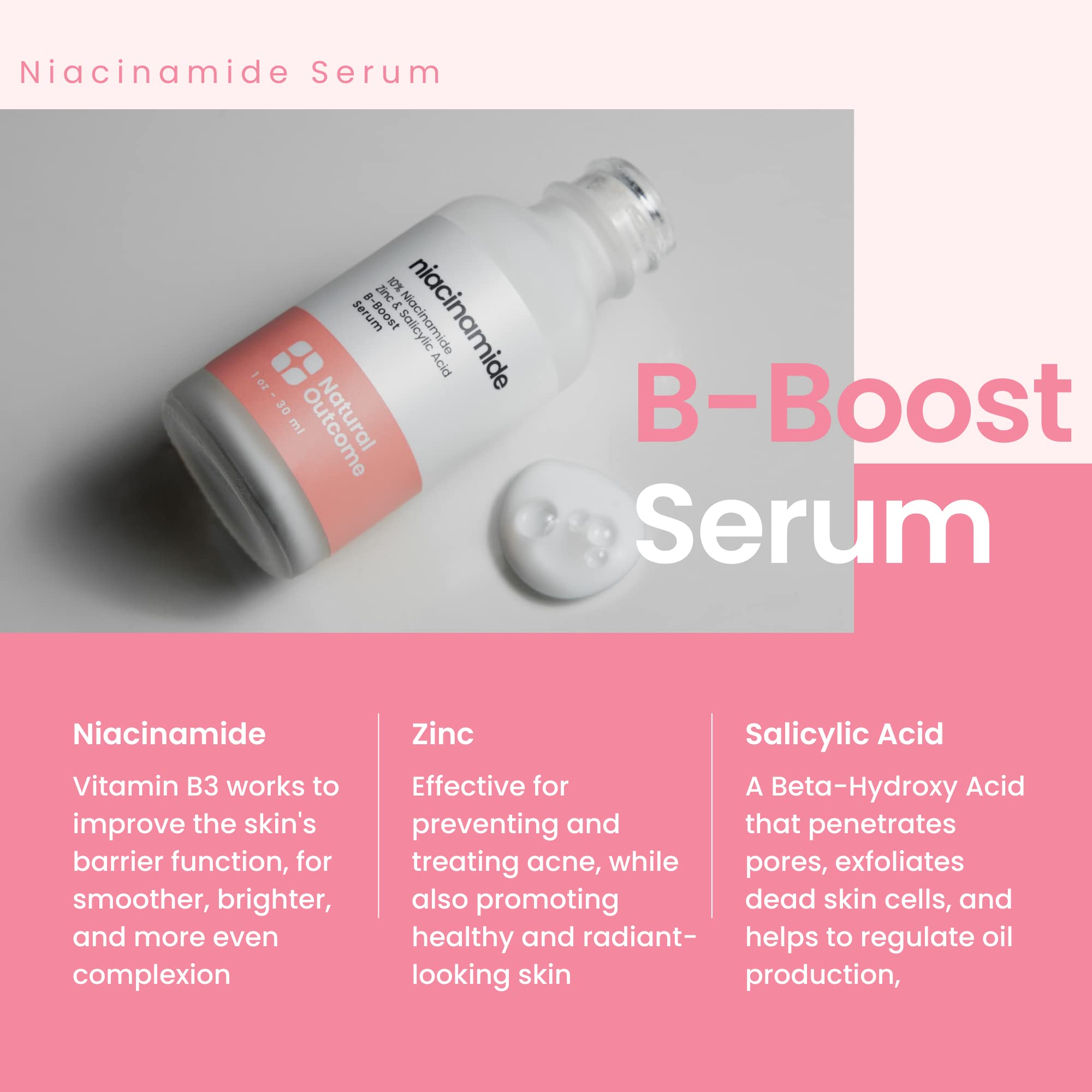 Foto 6 | Sérum Natural Outcome B-boost Niacinamida 10% + Zinc 2% - Venta Internacional.