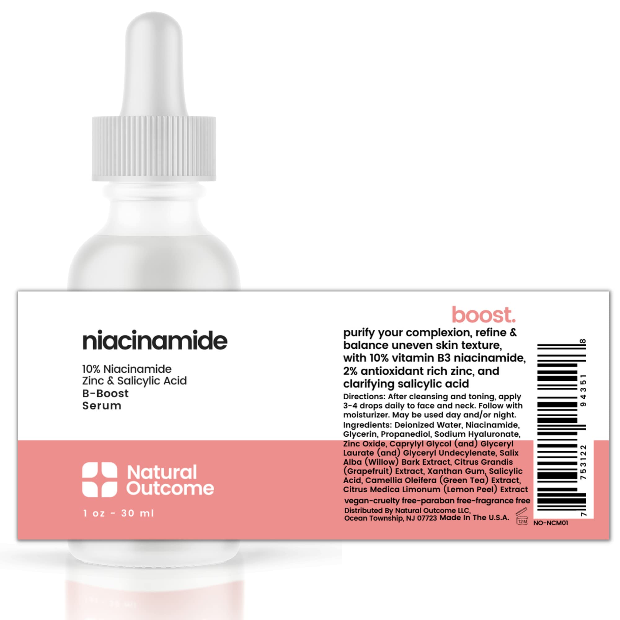 Foto 7 | Sérum Natural Outcome B-boost Niacinamida 10% + Zinc 2% - Venta Internacional.