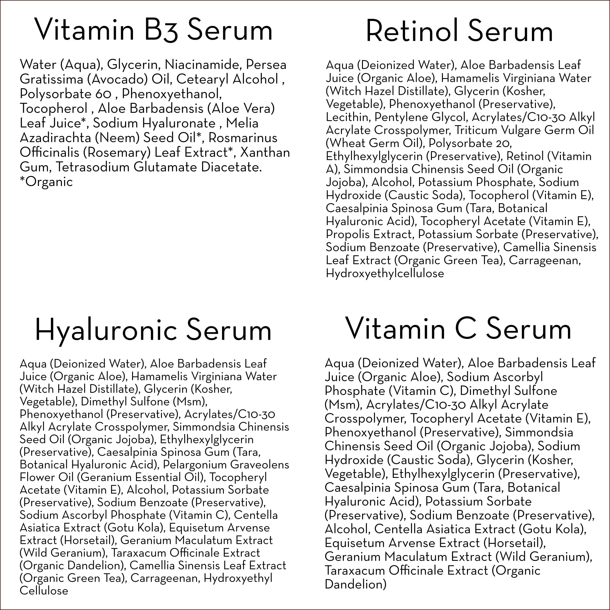 Foto 7 | Set De Sérum Pure Body Naturals Con Ácido Hialurónico, Retinol, Vitamina C Y B3 - Venta Internacional.
