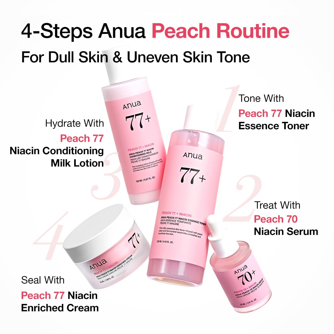 Foto 7 pulgar | Crema Hidratante Facial Anua Peach Niacina Loción Acondicionadora 150 Ml - Venta Internacional.