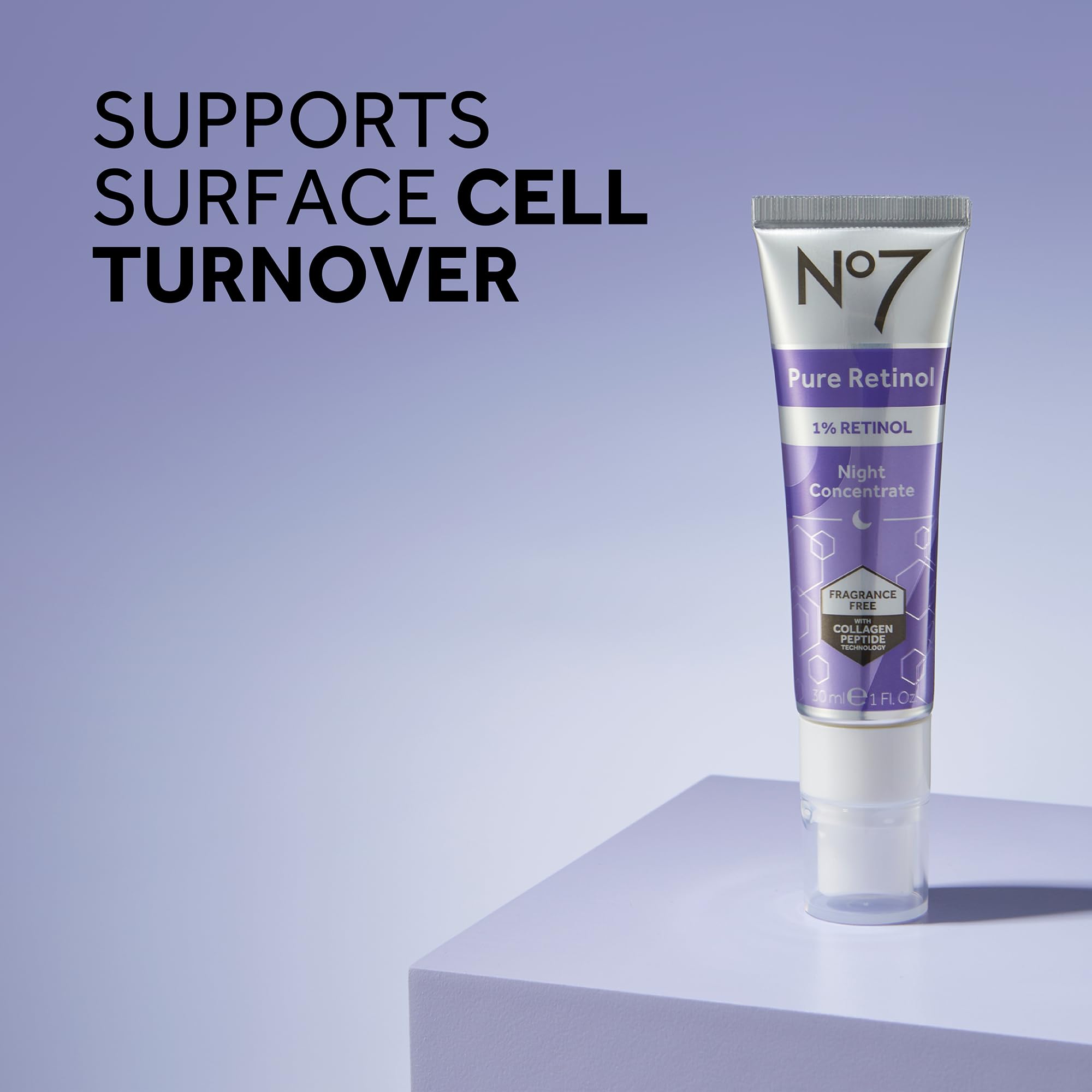 Foto 3 pulgar | Concentrado Nocturno No7 Pure Retinol 1% Con Colágeno 30 Ml - Venta Internacional.