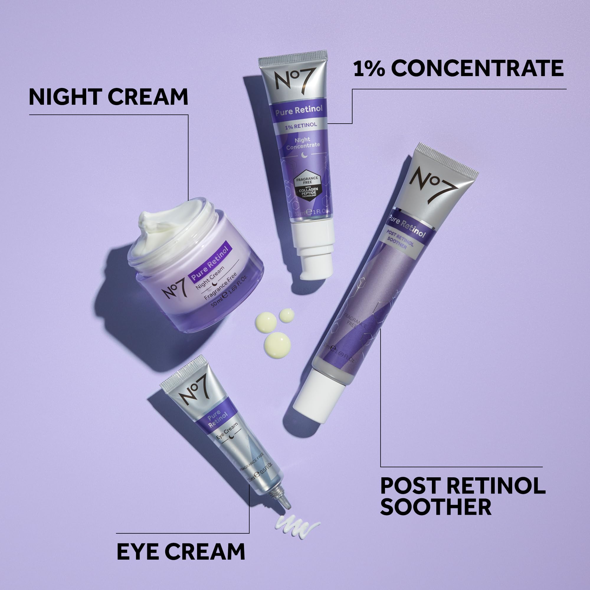 Foto 5 | Concentrado Nocturno No7 Pure Retinol 1% Con Colágeno 30 Ml - Venta Internacional.