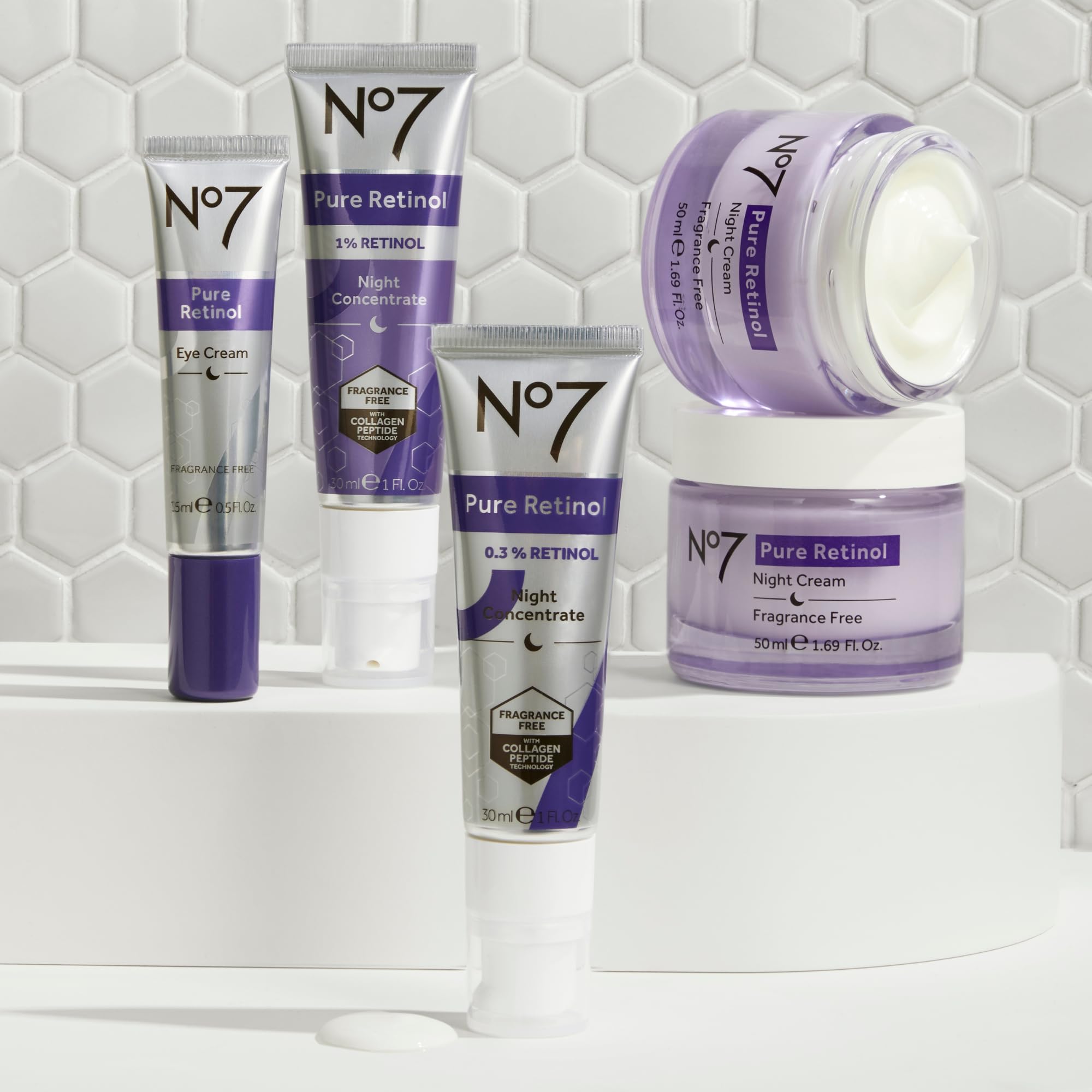 Foto 7 pulgar | Concentrado Nocturno No7 Pure Retinol 1% Con Colágeno 30 Ml - Venta Internacional.