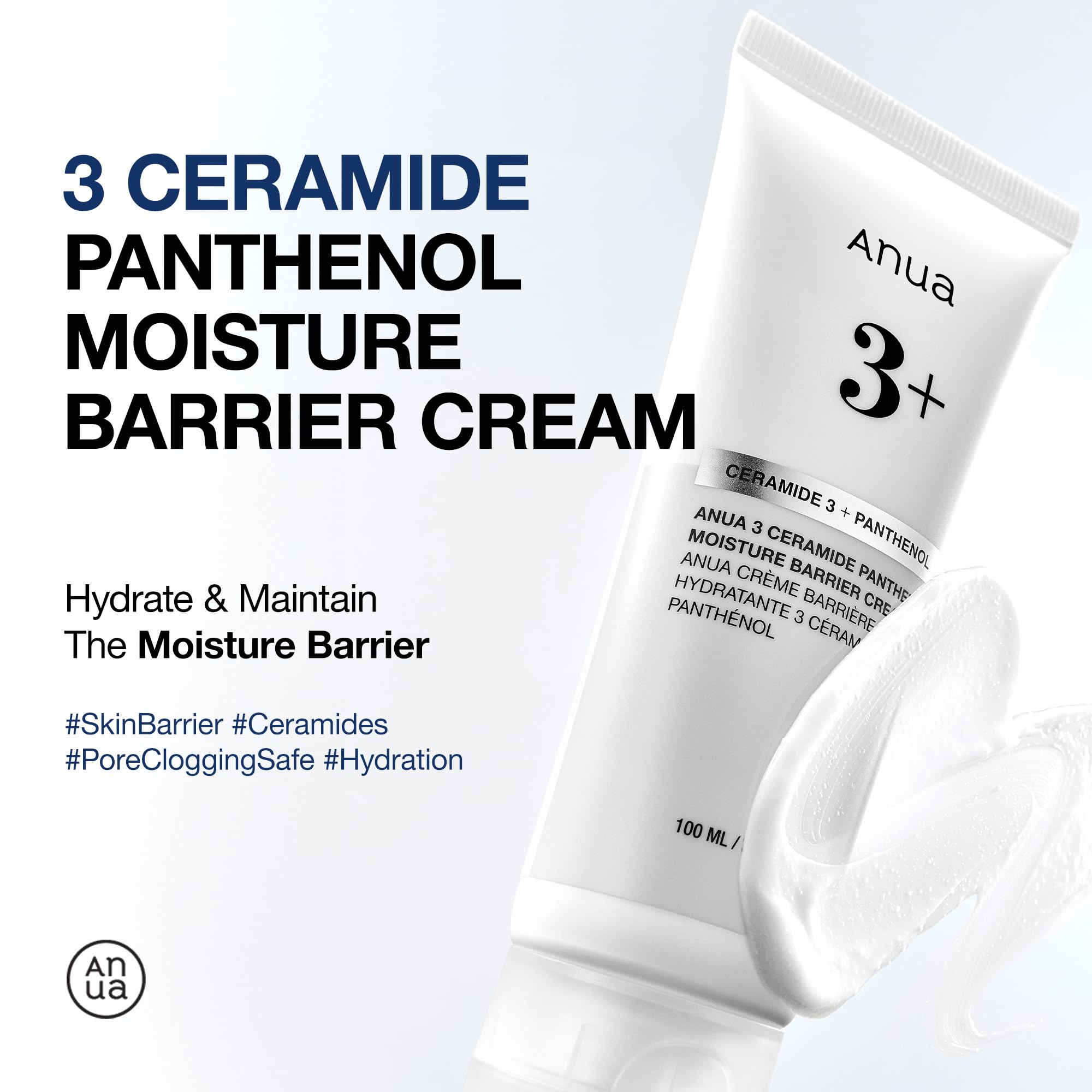 Foto 2 | Crema Hidratante Anua 3, Ceramida Y Pantenol, 100 Ml - Venta Internacional.