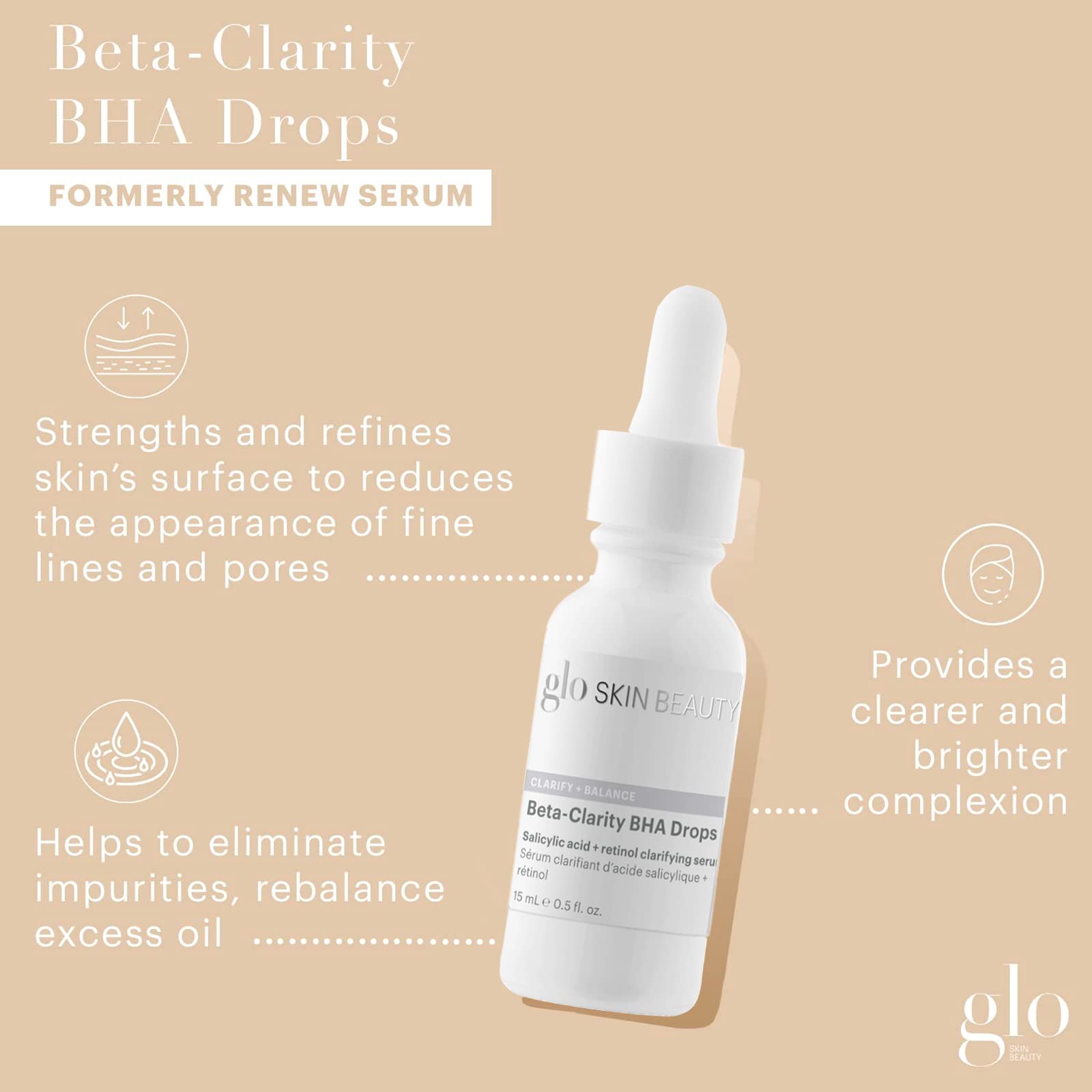 Foto 2 | Serum Glo Skin Beauty Beta-clarity Bha Drops, Talla De Viaje - Venta Internacional.