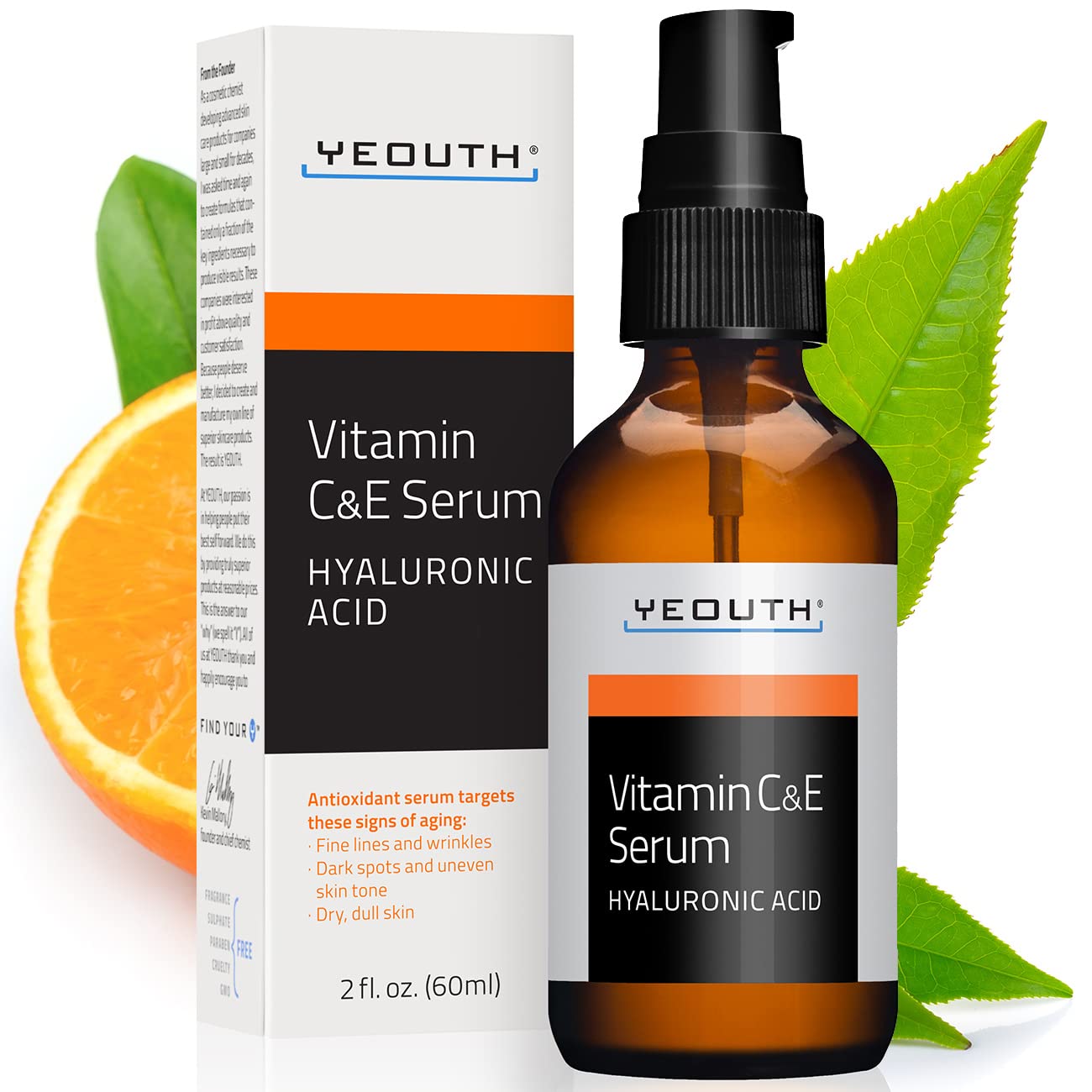 Foto 1 | Serum Yeouth Sérum Facial Con Vitamina C Y Ácido Hialurónico 60 Ml - Venta Internacional.
