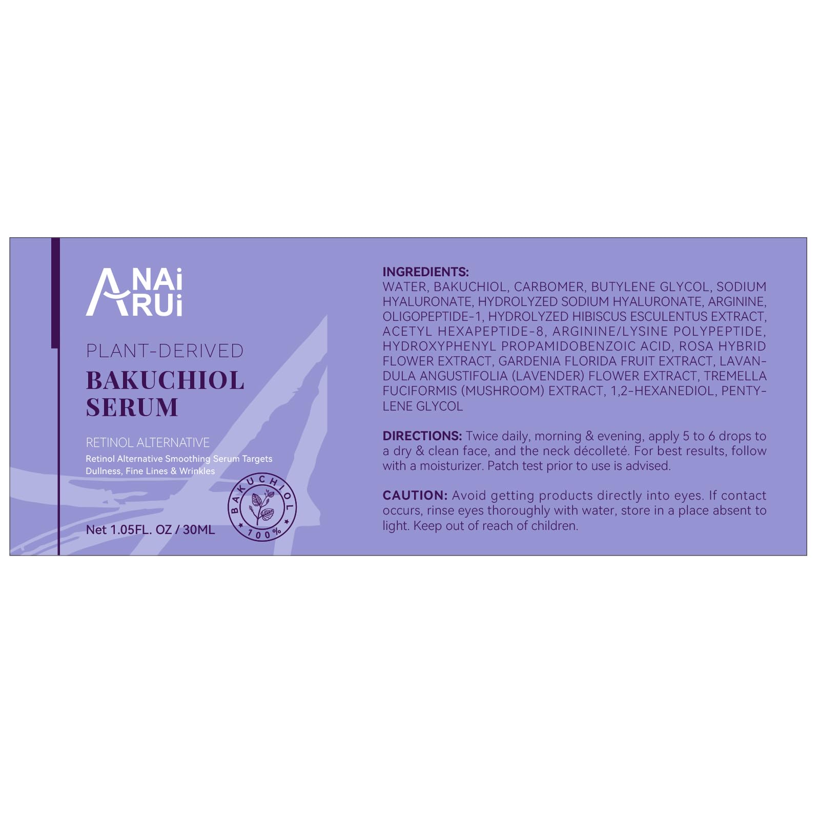 Foto 7 pulgar | Sérum Anai Rui Bakuchiol Alternativo Al Retinol 30 Ml Para Rostro - Venta Internacional.