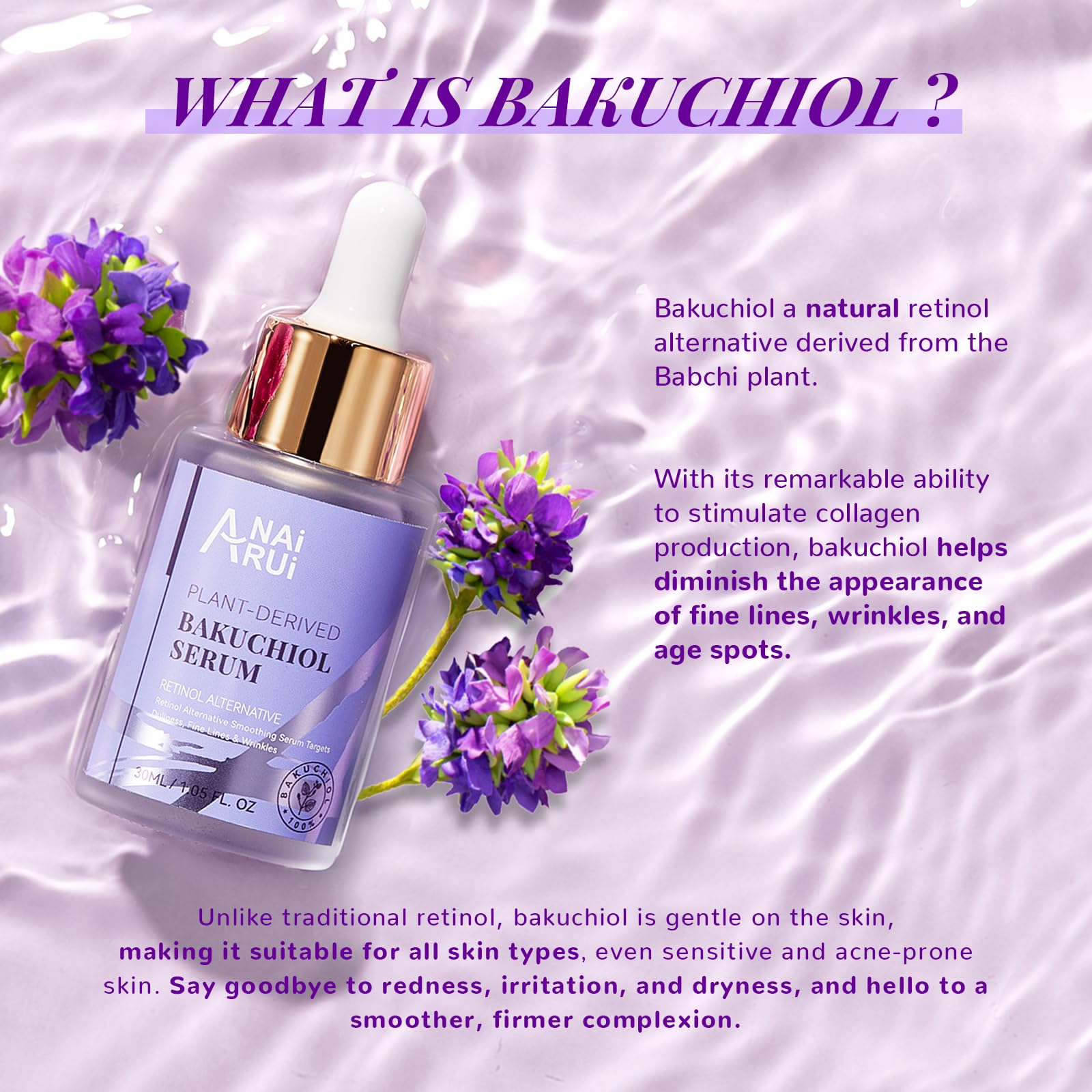 Foto 8 pulgar | Sérum Anai Rui Bakuchiol Alternativo Al Retinol 30 Ml Para Rostro - Venta Internacional.