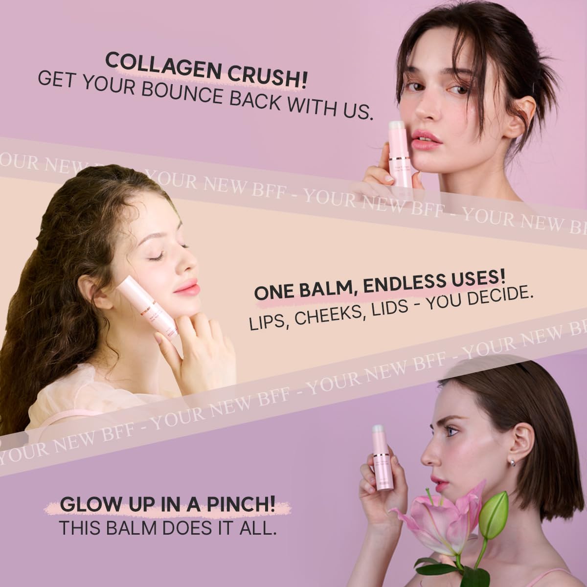 Foto 4 pulgar | Bálsamo En Barra Miguhara Rose Collagen Glow, 10 G - Venta Internacional.