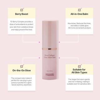 Foto 4 | Bálsamo En Barra Miguhara Rose Collagen Glow, 10 G - Venta Internacional.