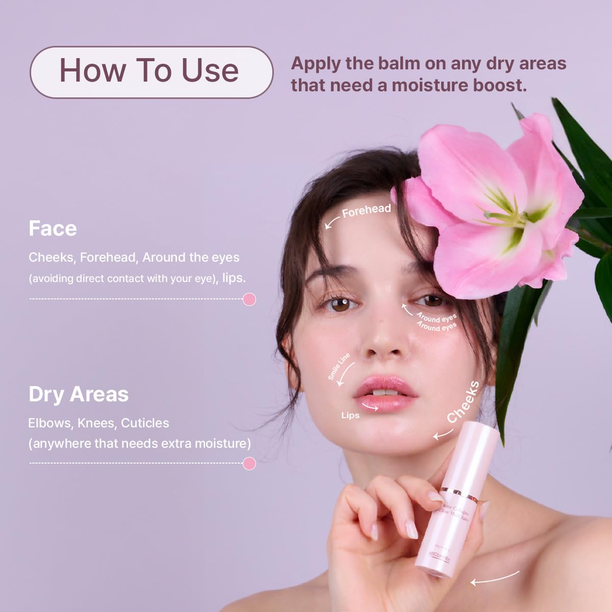 Foto 6 pulgar | Bálsamo En Barra Miguhara Rose Collagen Glow, 10 G - Venta Internacional.