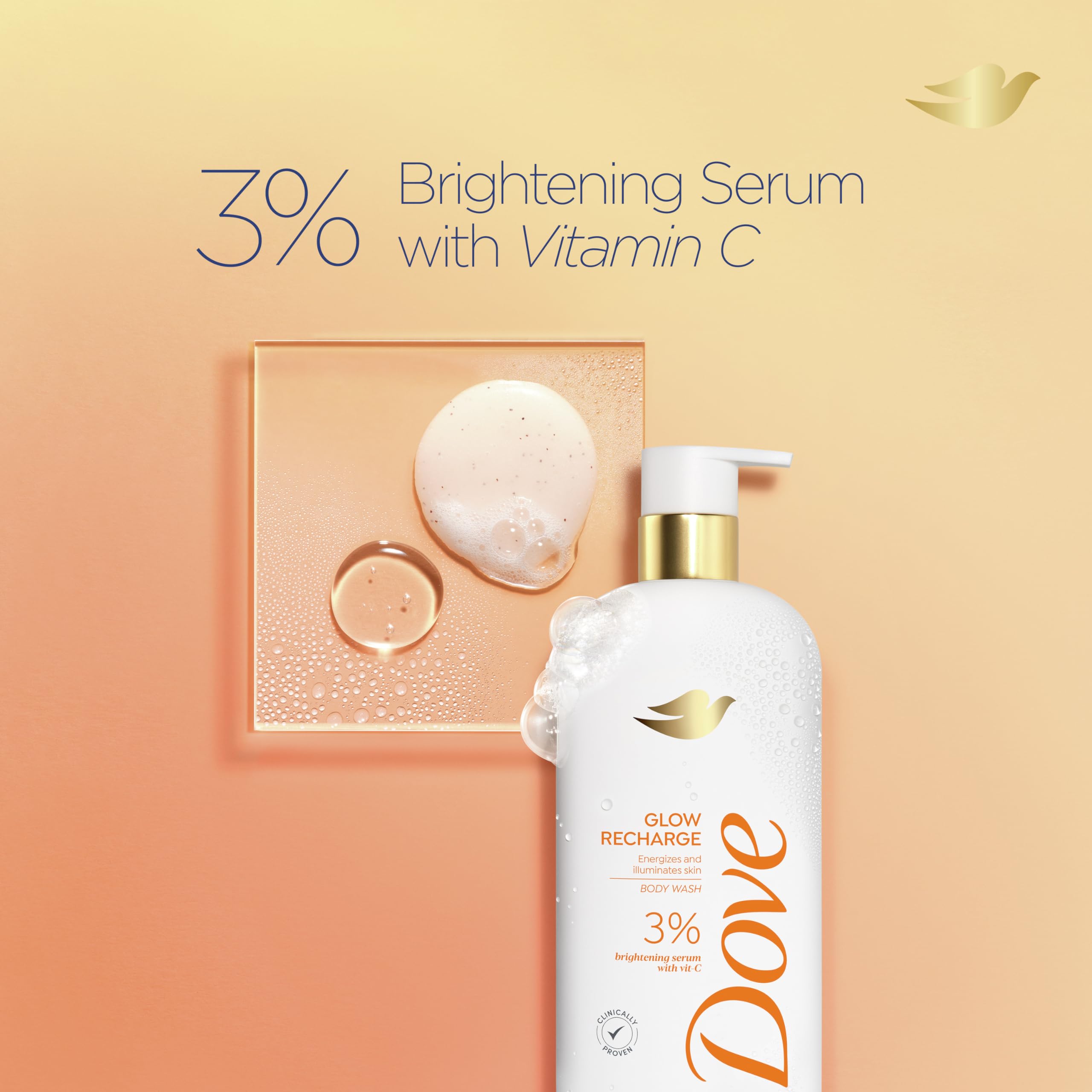 Foto 5 pulgar | Gel De Baño Dove Glow Recharge Exfoliante 550 Ml Con Vitamina C - Venta Internacional.