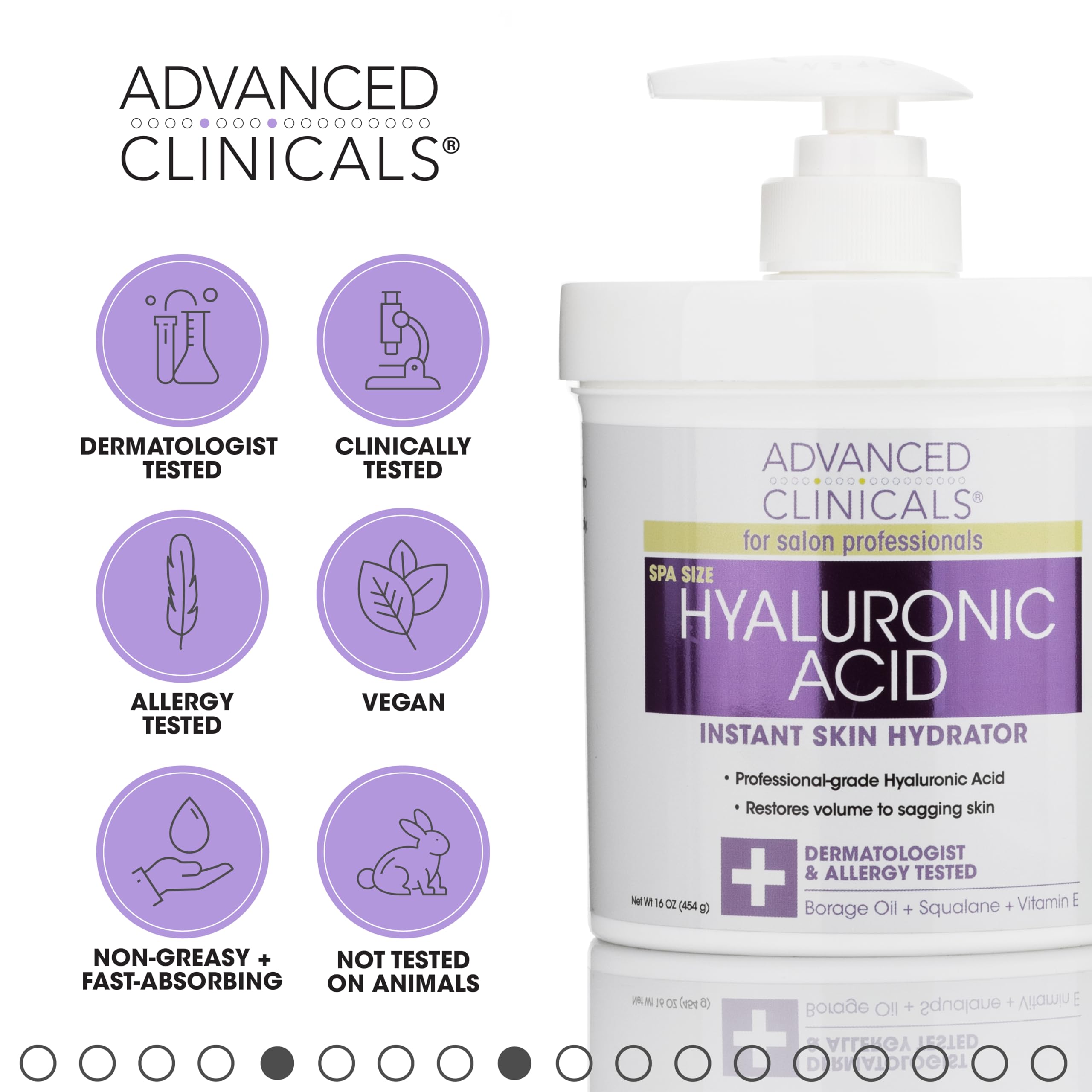 Foto 5 | Set De Cuidado De La Piel Advanced Clinicals Con Ácido Hialurónico, Paquete De 2 Piezas - Venta Internacional.