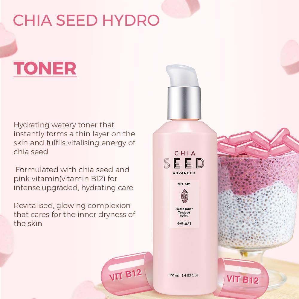Foto 2 | Tónico Hidratante Hidratante Hidratante Con Semillas De Chía The Face Shop, 160 Ml - Venta Internacional.
