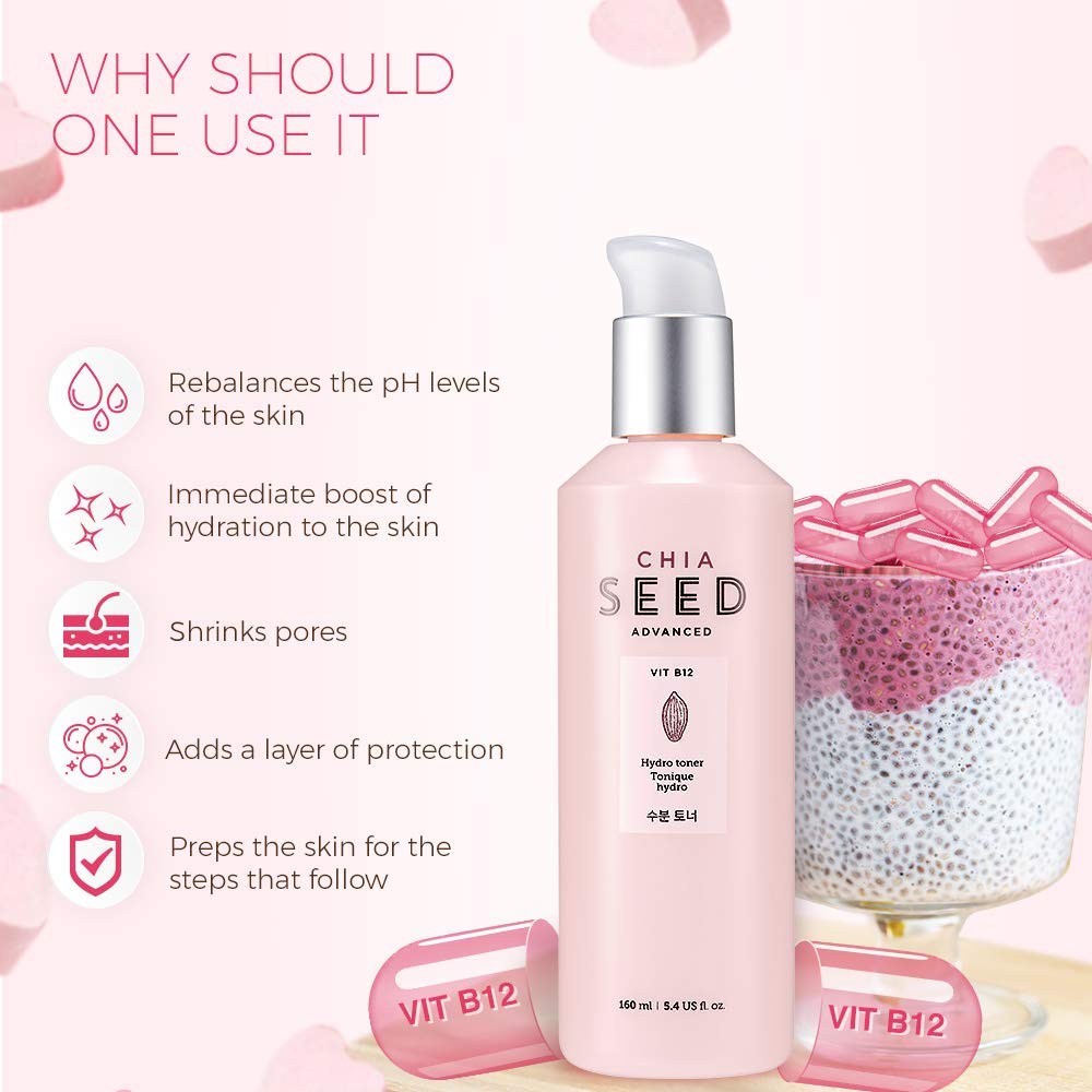 Foto 6 | Tónico Hidratante Hidratante Hidratante Con Semillas De Chía The Face Shop, 160 Ml - Venta Internacional.