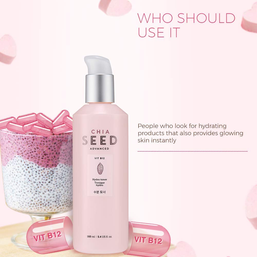 Foto 7 | Tónico Hidratante Hidratante Hidratante Con Semillas De Chía The Face Shop, 160 Ml - Venta Internacional.
