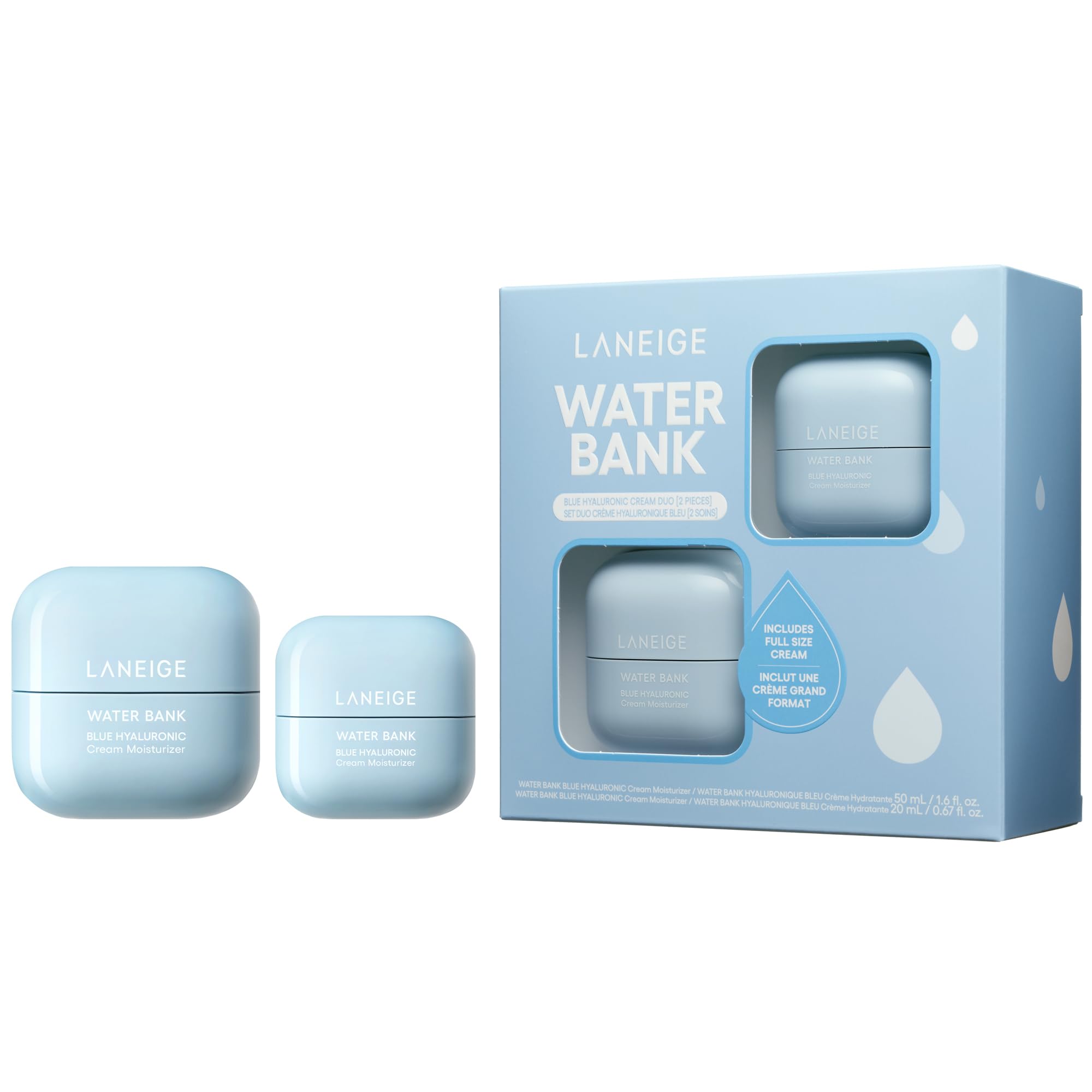 Foto 2 pulgar | Set Dual De Crema De Agua Laneige Para Cuidado De La Piel Con Ácido Hialurónico - Venta Internacional.