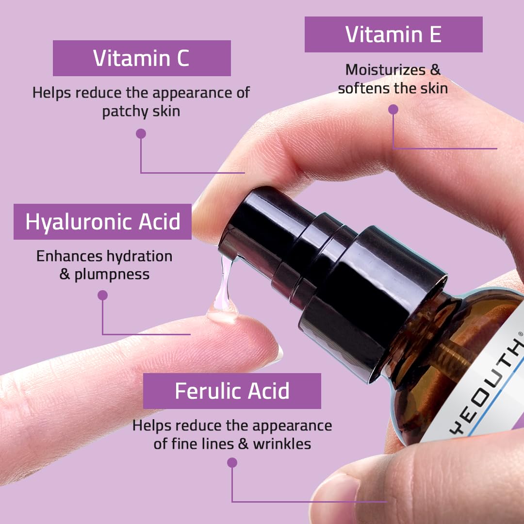 Foto 5 | Sérum Facial Yeouth Antienvejecimiento Con Ácido Hialurónico, Vitamina C Y E - Venta Internacional.