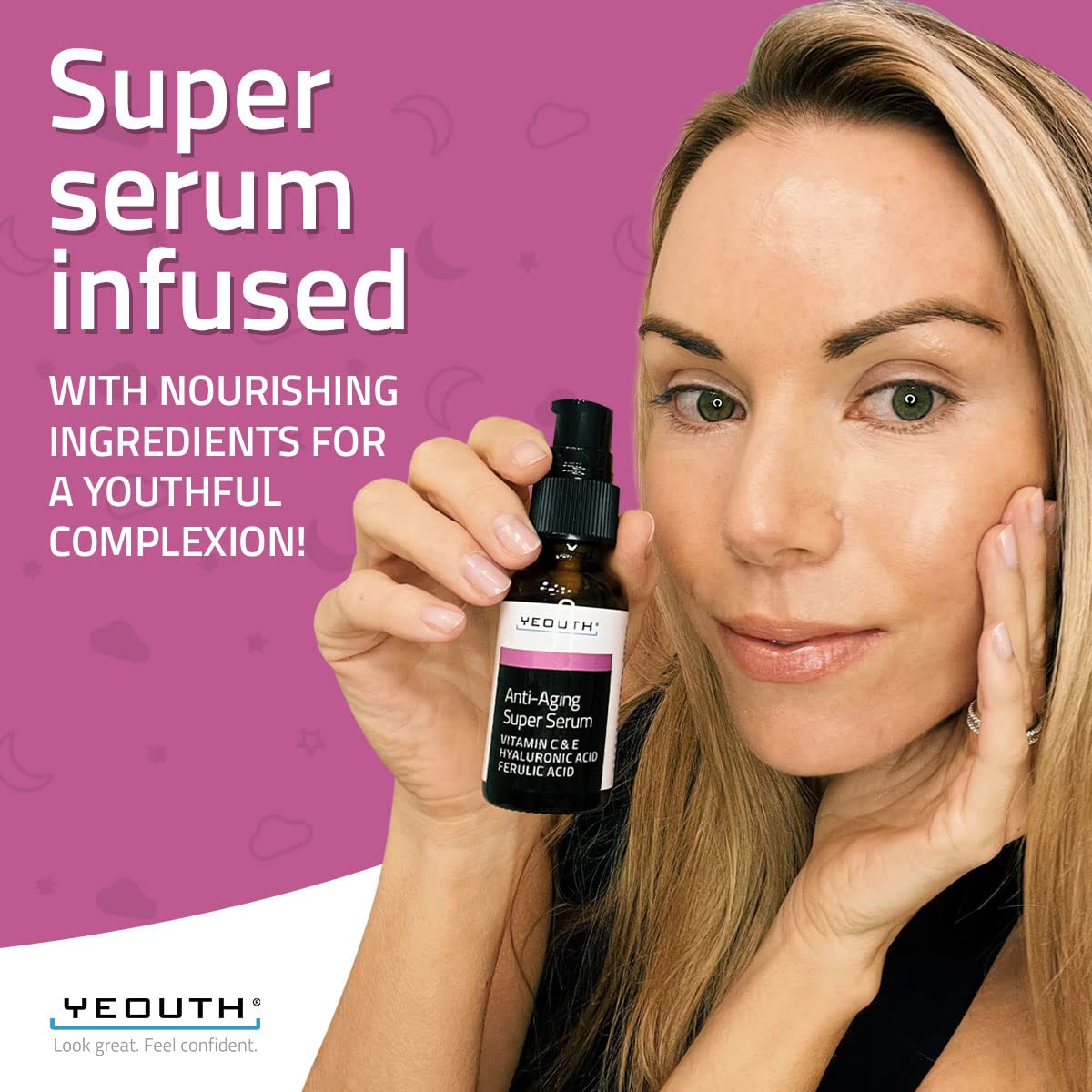 Foto 8 pulgar | Sérum Facial Yeouth Antienvejecimiento Con Ácido Hialurónico, Vitamina C Y E - Venta Internacional.