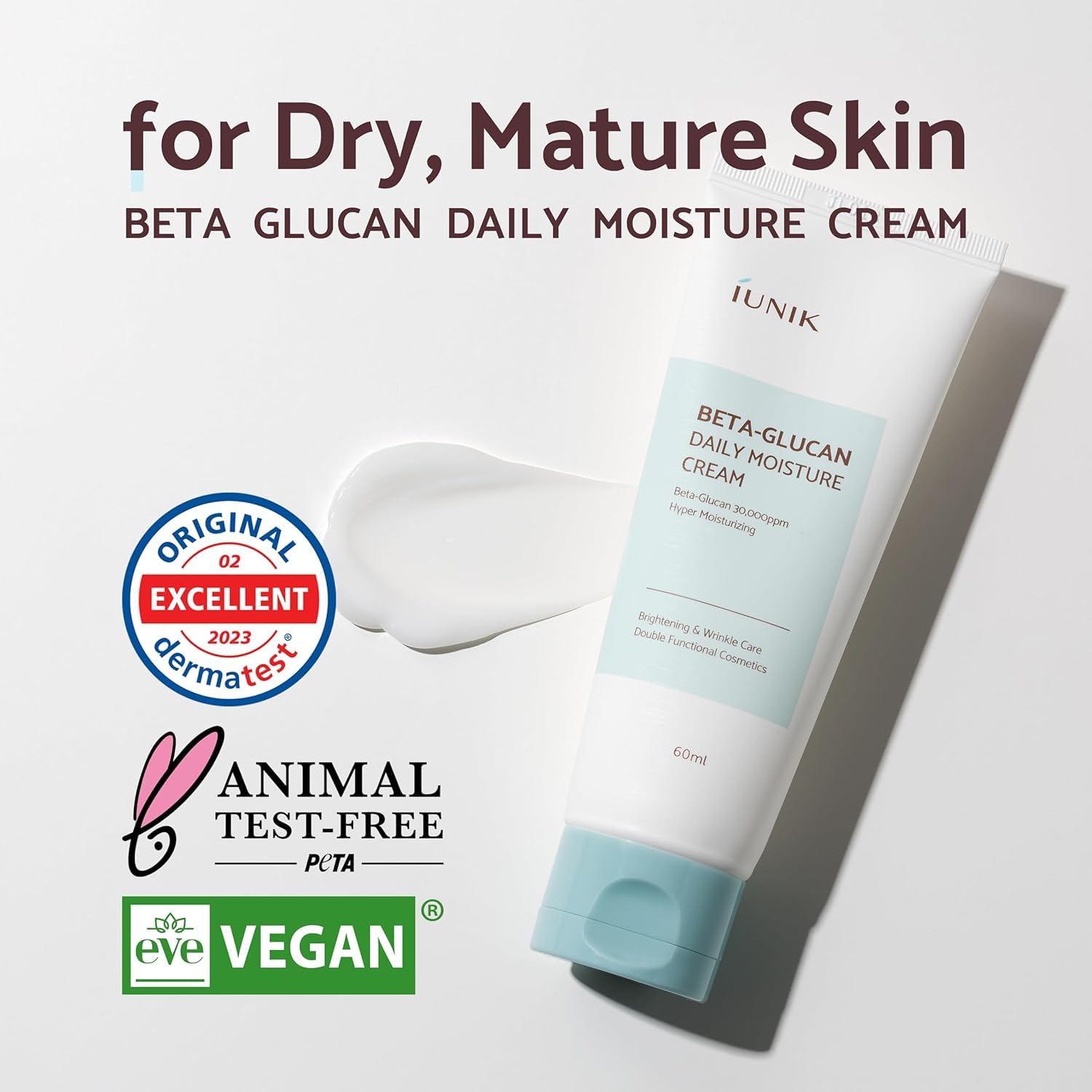 Foto 4 pulgar | Set De Crema Hidratante Y Sérum Iunik Beta Glucan 400.000 Ppm - Venta Internacional.