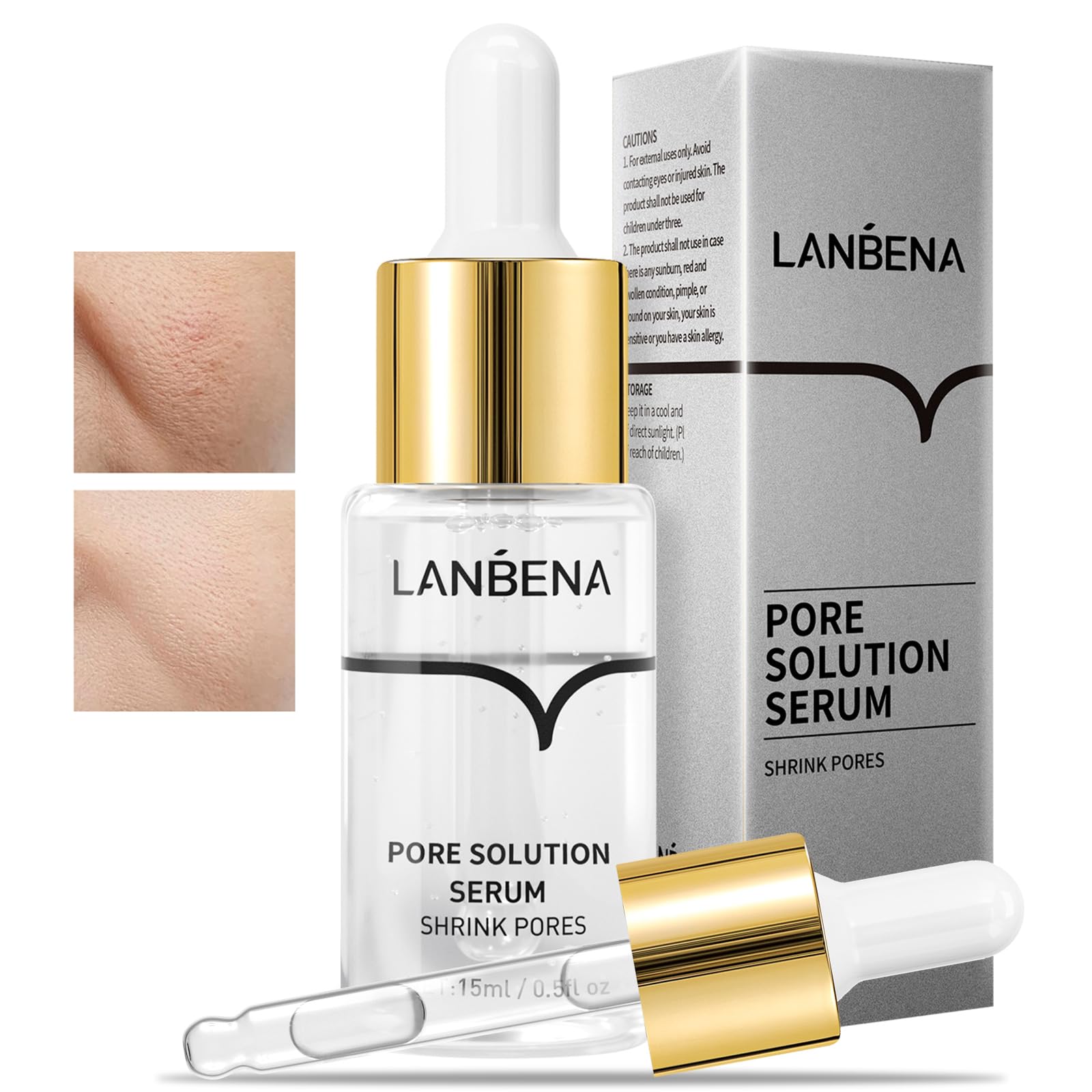 Foto 2 pulgar | Sérum Lanbena, Minimizador Y Reductor De Poros Para Rostro, 15 Ml, 100% Vegano - Venta Internacional.